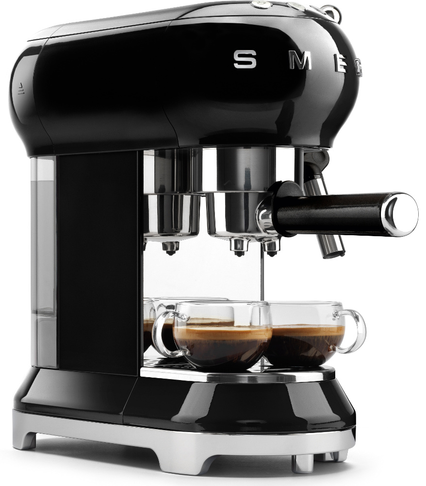 Smeg ECF01BLUK 50's Retro Style Espresso Coffee Machine (ECF01BLUK) Black Buy Online Today
