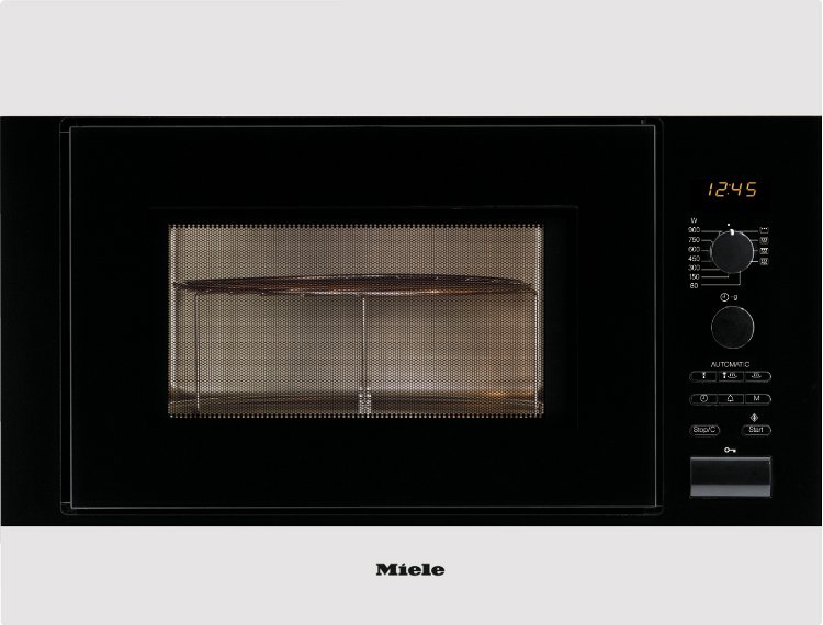 Buy Miele M82612 CleanSteel Built In Microwave with Grill (M82612clst) Marks Electrical
