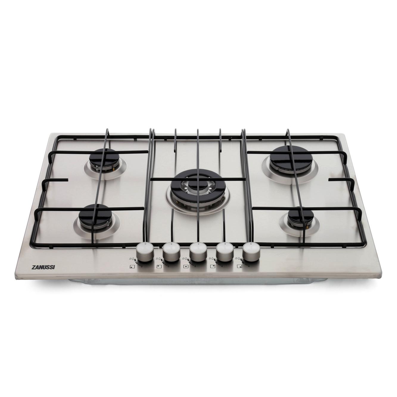 zanussi stainless steel gas hob