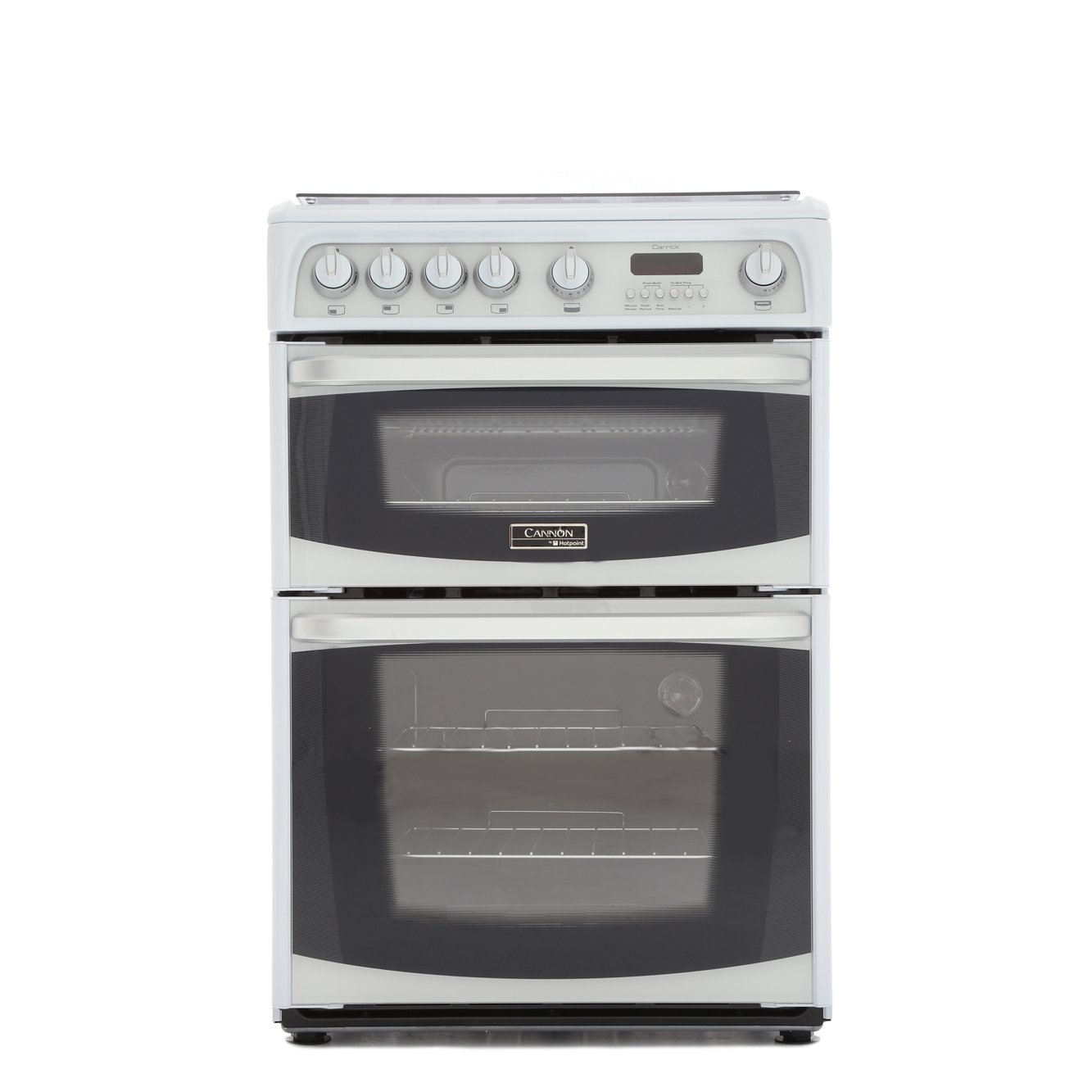 Buy Cannon Carrick CH60GCIW Gas Cooker with Double Oven (CH60GCIW) White Marks Electrical