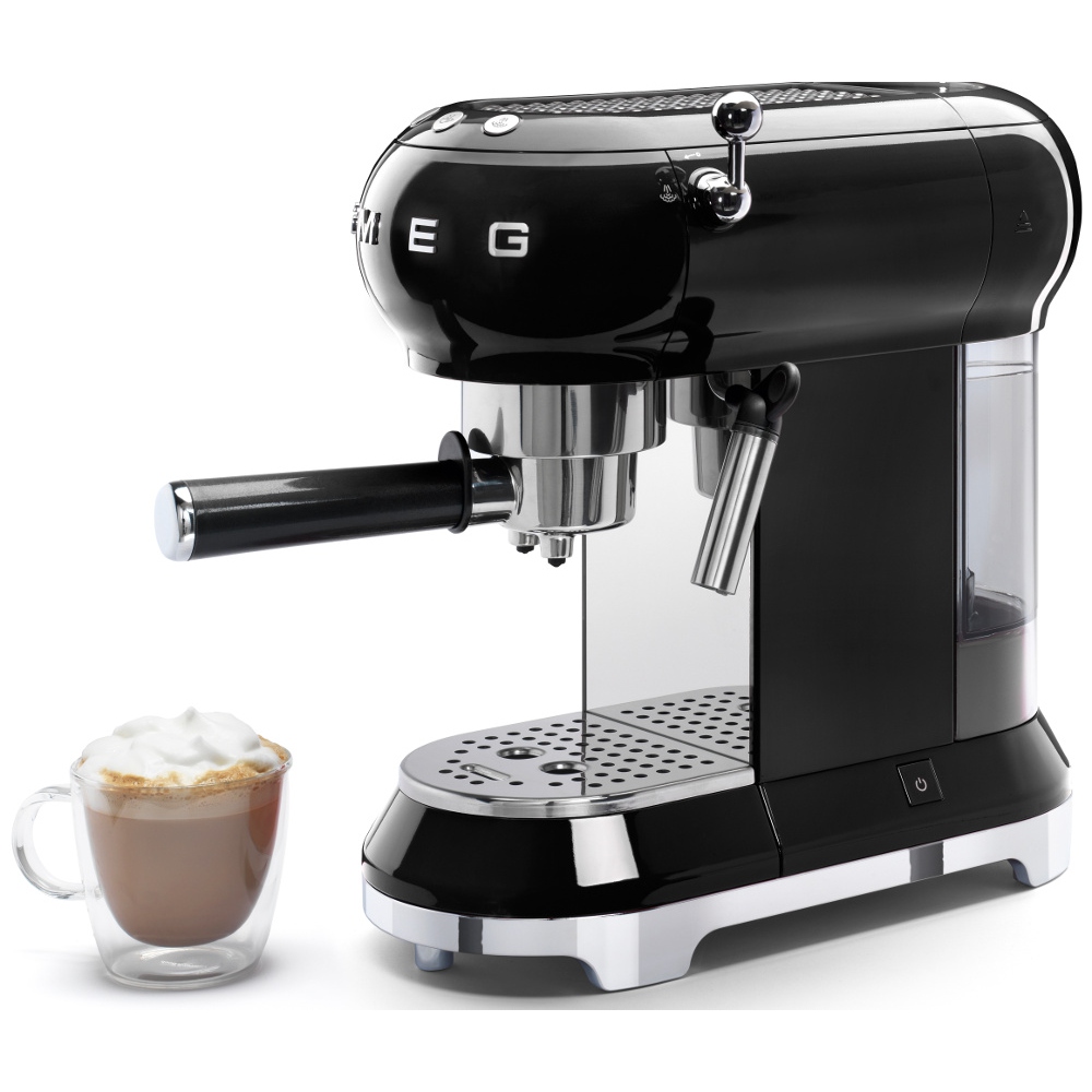 Buy Smeg ECF01BLUK 50's Retro Style Espresso Coffee Machine (ECF01BLUK