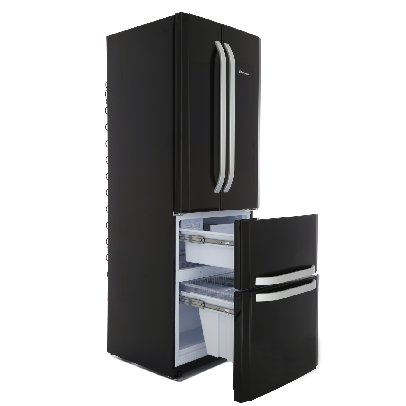 Buy Hotpoint FFU4DK American Fridge Freezer Black Marks Electrical