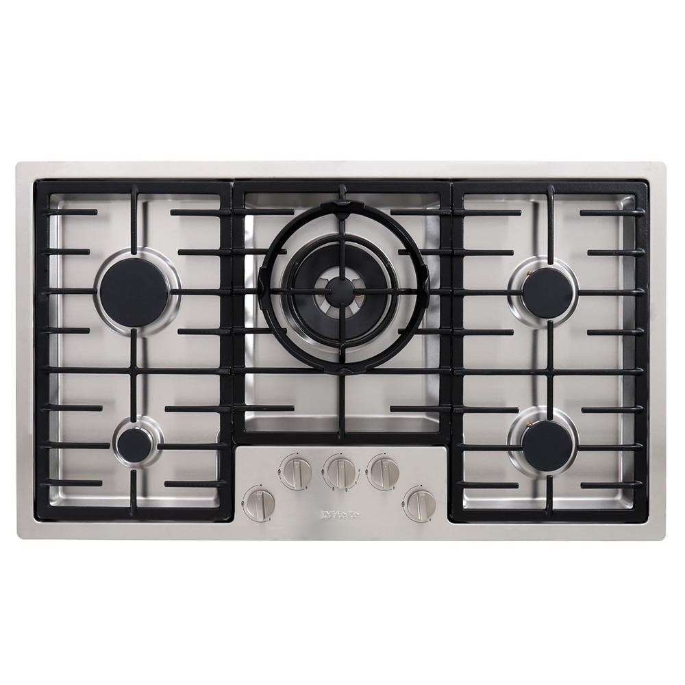 Buy Miele KM2357 Stainless Steel 5 Burner Gas Hob (KM2357ss) Marks
