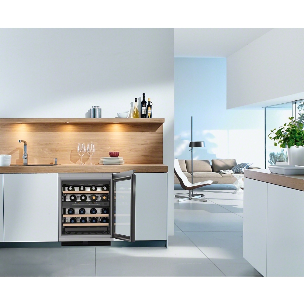 Buy Miele KWT6321UG Integrated Wine Cooler Black and Tinted Glass