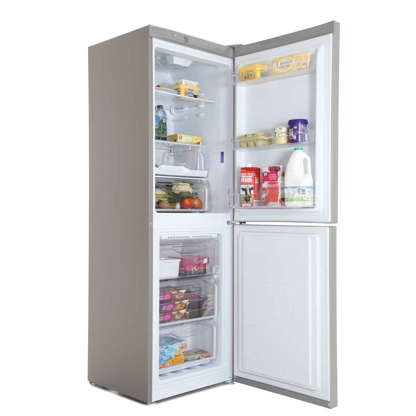 Buy Indesit LD70N1S Frost Free Fridge Freezer Silver Marks Electrical