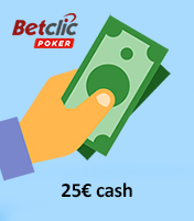 Bonus Cash Betclic 25€