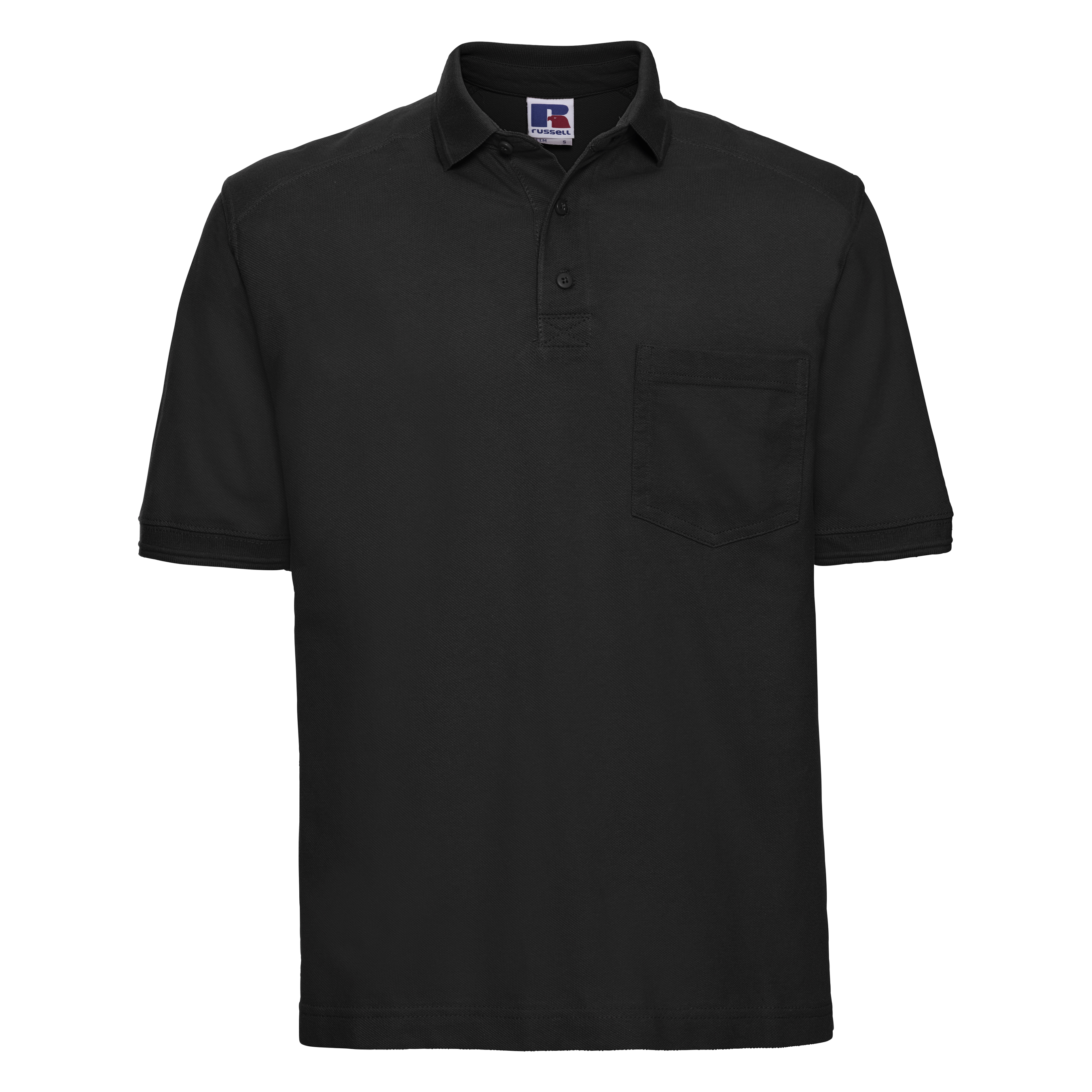 Russell Workwear Mens Heavy Duty Short Sleeve Polo Shirt EBay