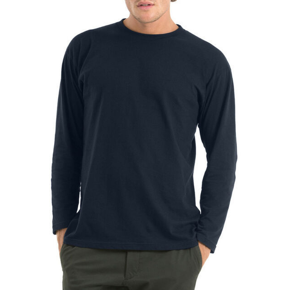 T-Shirt mit Rundhals-Ausschnitt B/&C Herren Longsleeve Langarm BC2010