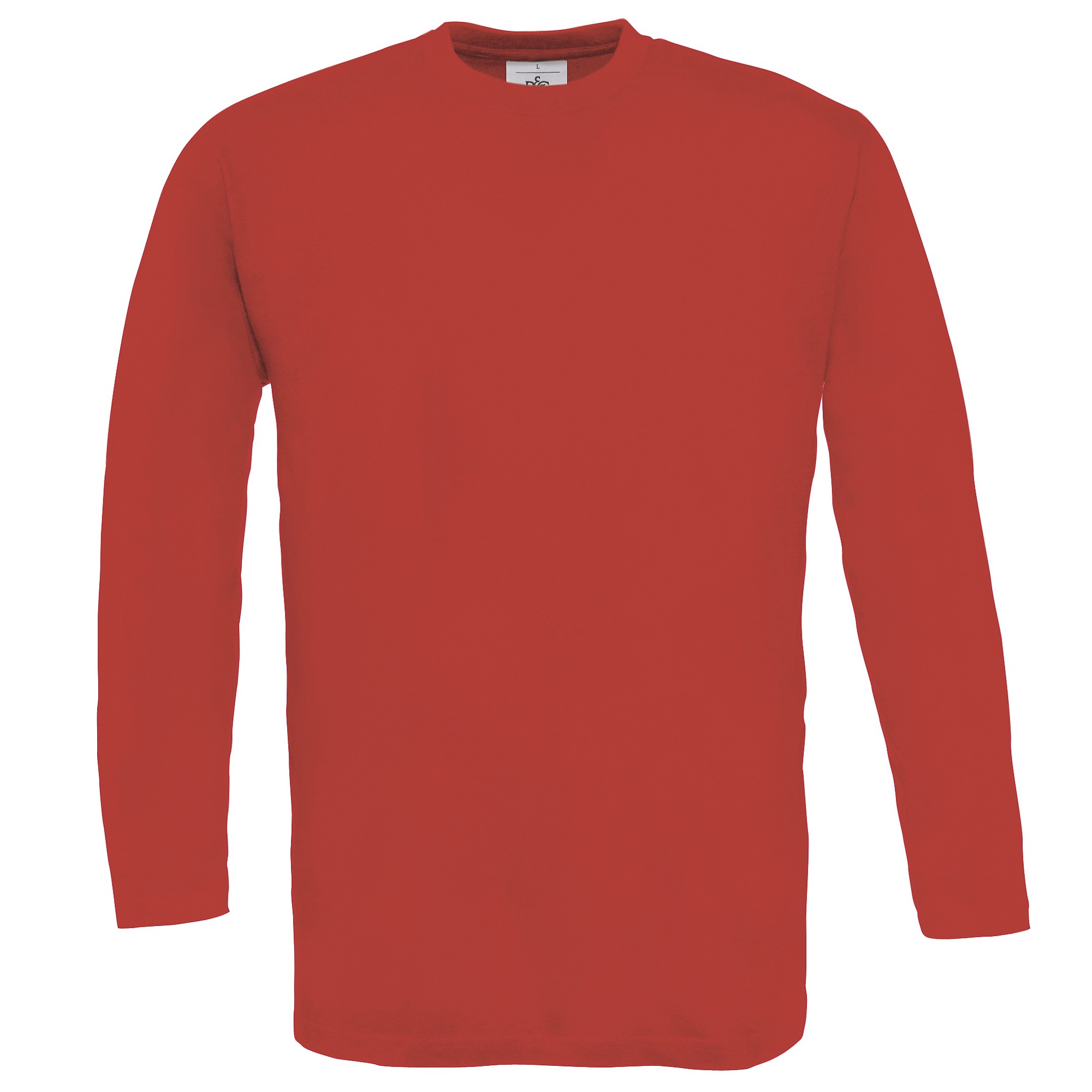 T-Shirt mit Rundhals-Ausschnitt B/&C Herren Longsleeve Langarm BC2010