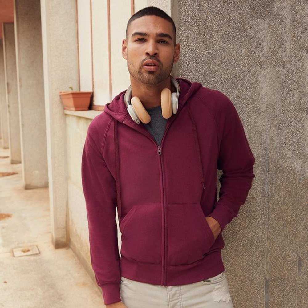 fruit of loom zip up hoodie