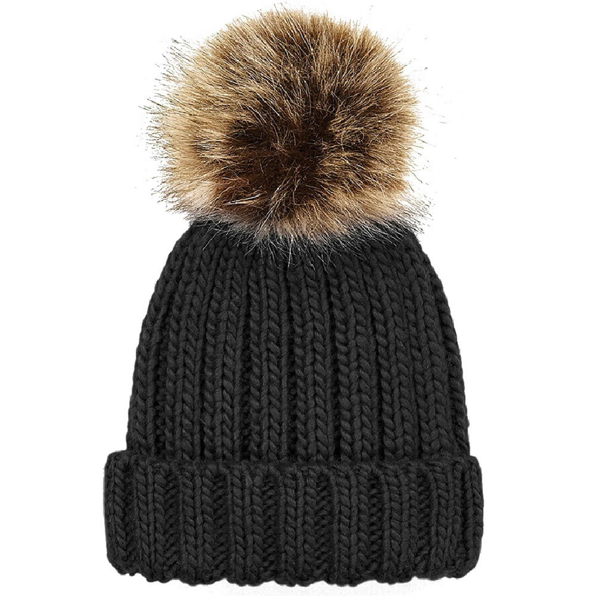 Beechfield Childrens//Kids Pom Pom Chunky Beanie BC4143