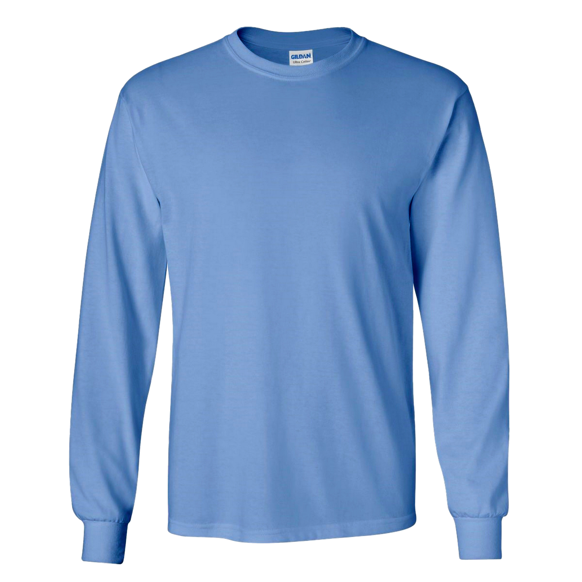 Gildan Mens Plain Crew Neck Ultra Cotton Long Sleeve TShirt eBay