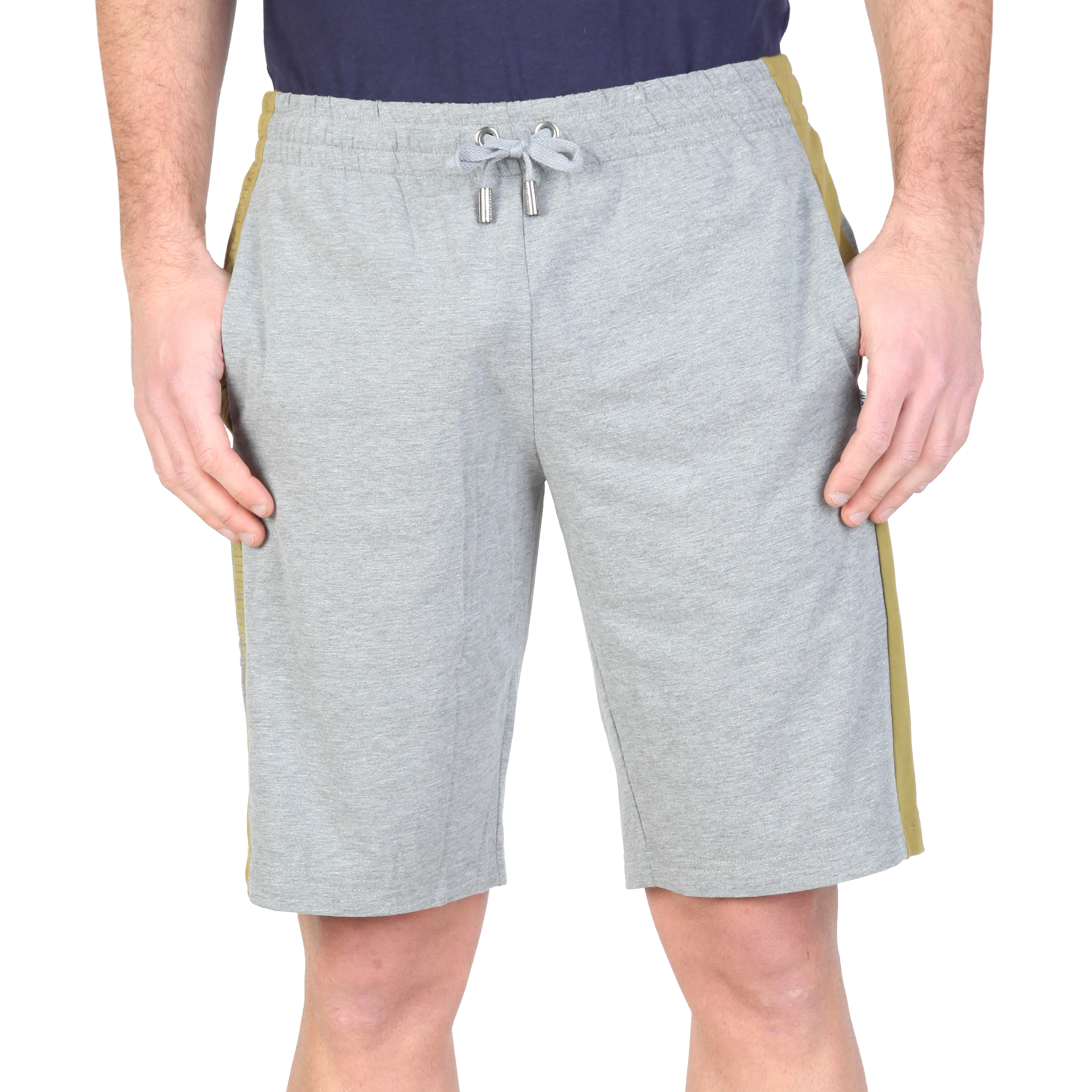 BIKKEMBERGS Mens Knee Length Casual Shorts with Side Stripes eBay