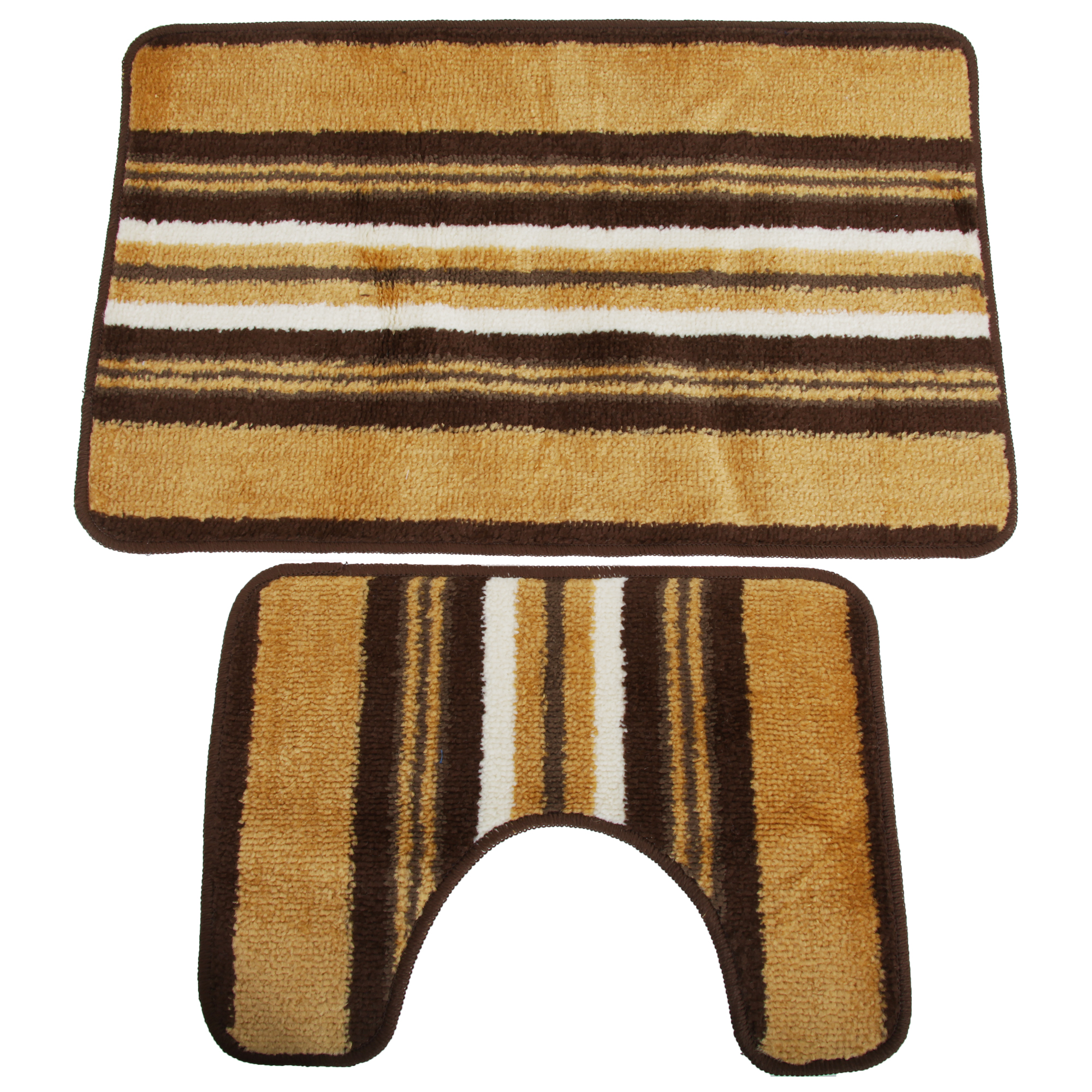 2 Piece Various Stripes Design Bath Pedestal Bathroom