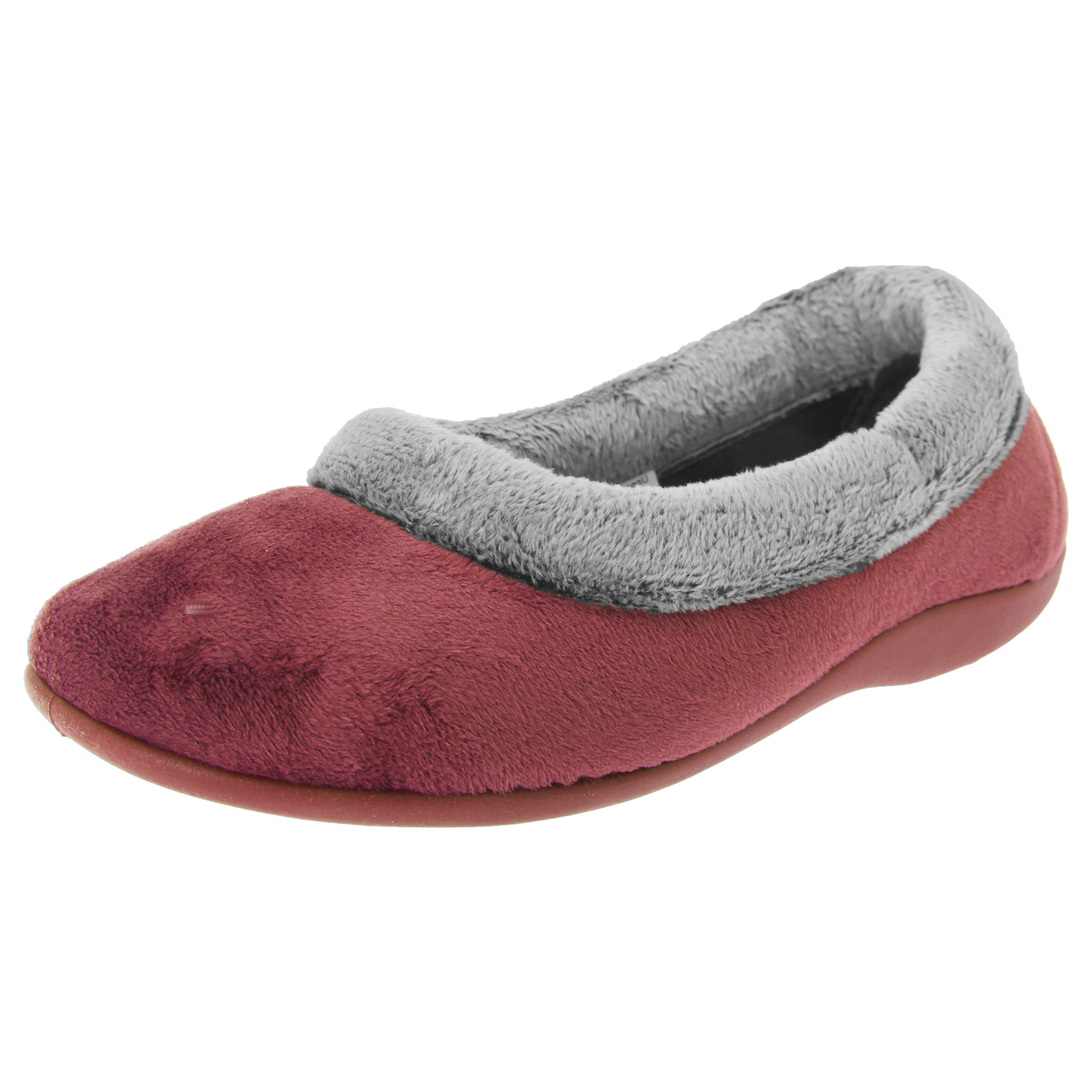 Sleepers Womens//Ladies Julia Memory Foam Collar Slippers//Indoor Shoes DF540