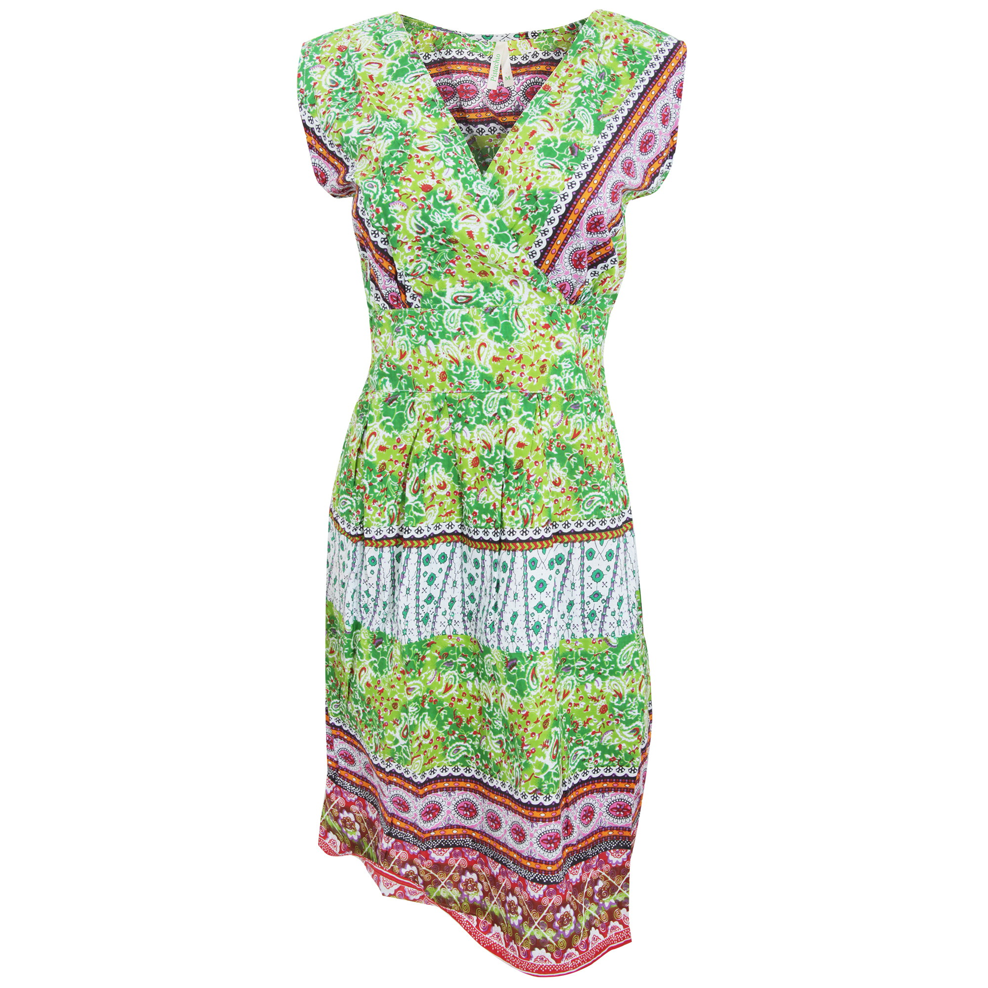 Womens/Ladies Paisley Pattern Sleeveless Crossover Summer Dress eBay