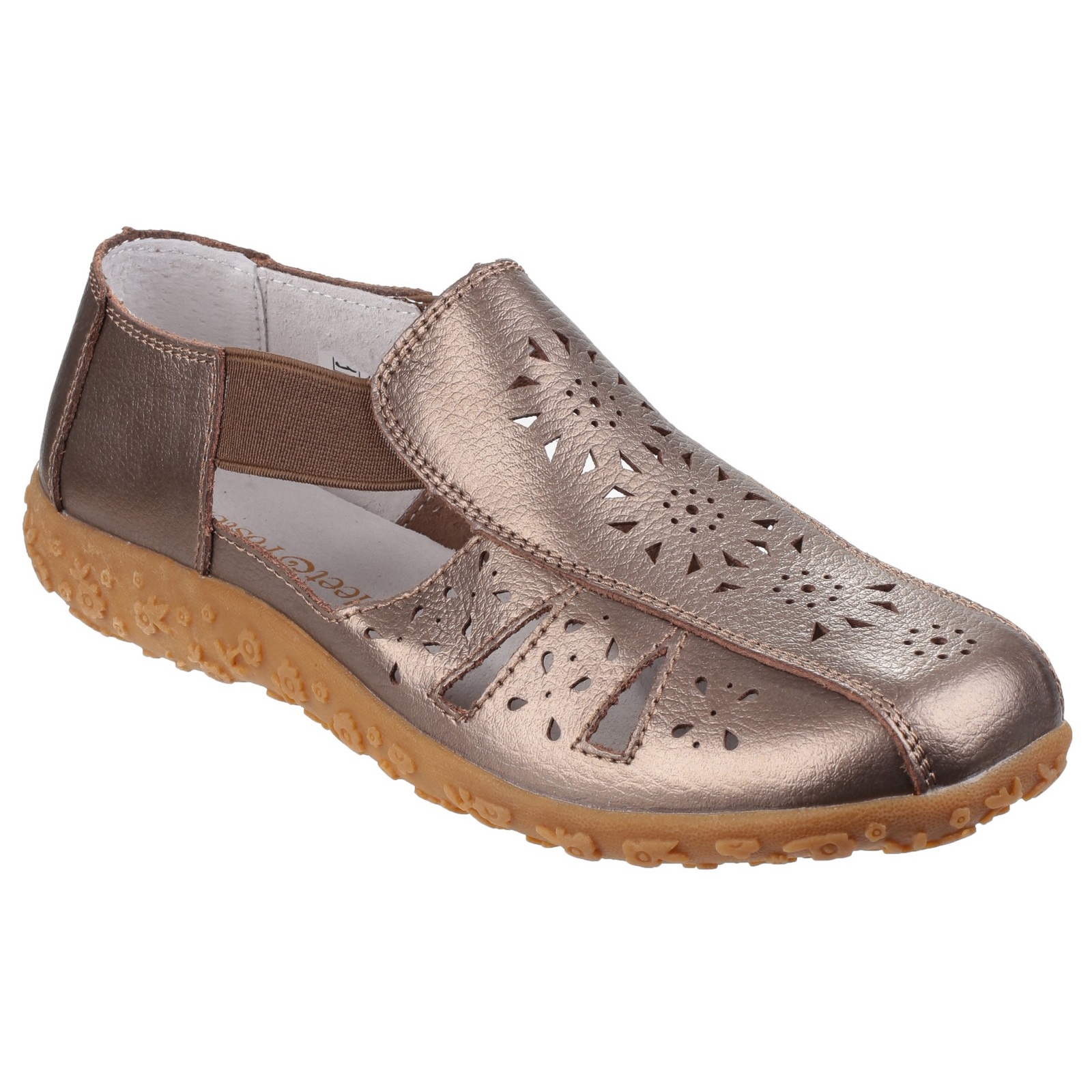 Womens Ladies Grigio Slip On Closed Toe Sandals EBay