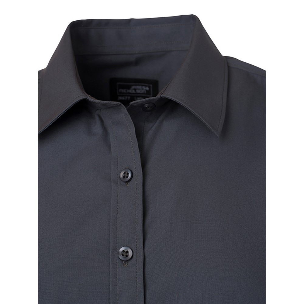 FU774 James and Nicholson Mens Longsleeve Poplin Shirt