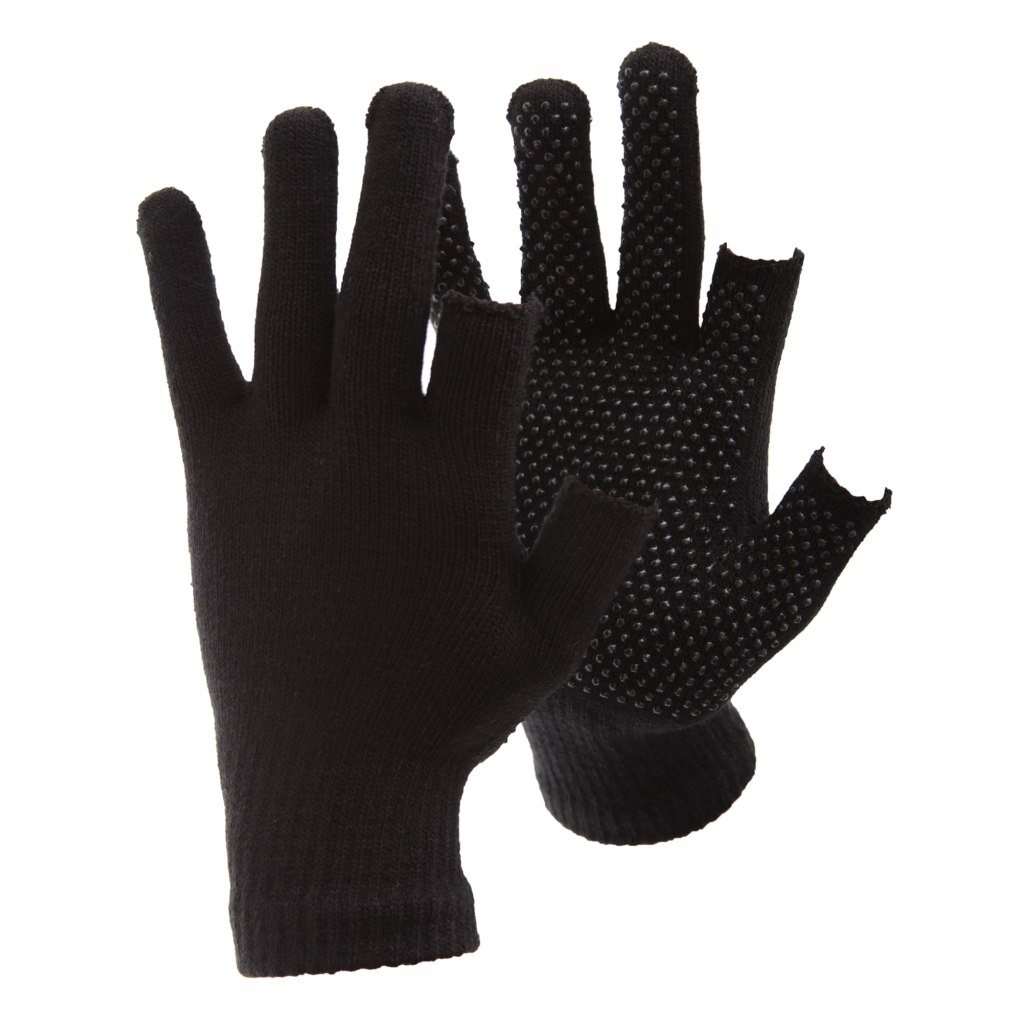 One Size, Black) FLOSO Unisex Magic Gloves On