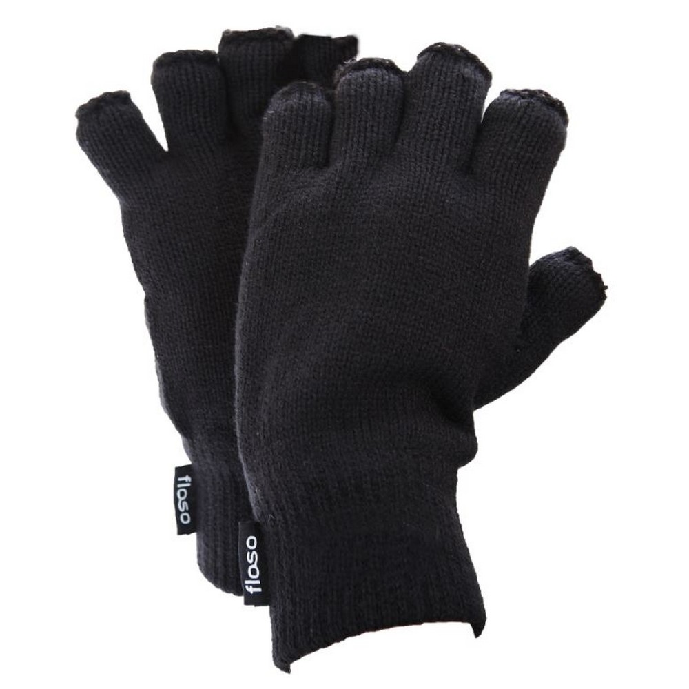FLOSO Mens Thinsulate Thermal Fingerless Gloves (3M 40g) eBay