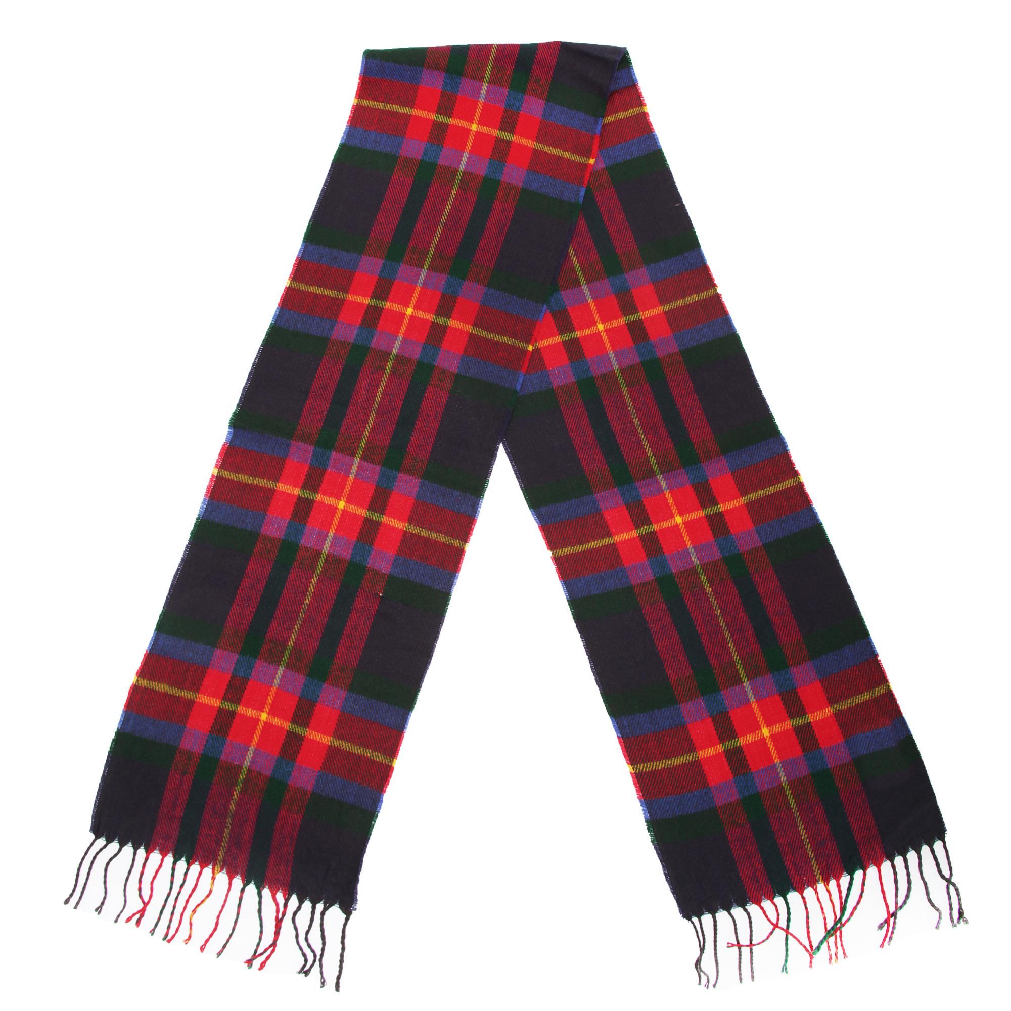 Mens Tartan Winter Scarf Knitted Warm Thermal Cold Weather eBay