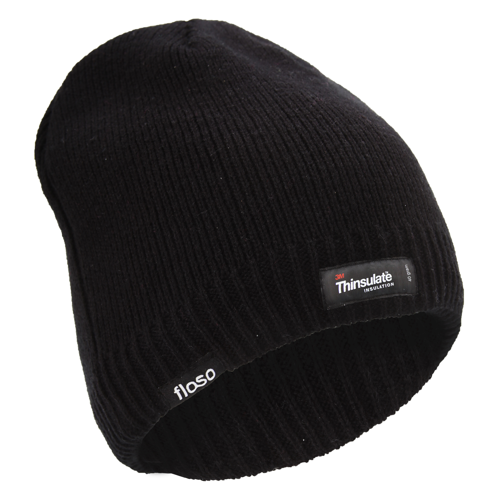 FLOSO Mens Plain Thinsulate Thermal Knitted Waterproof Winter Hat eBay