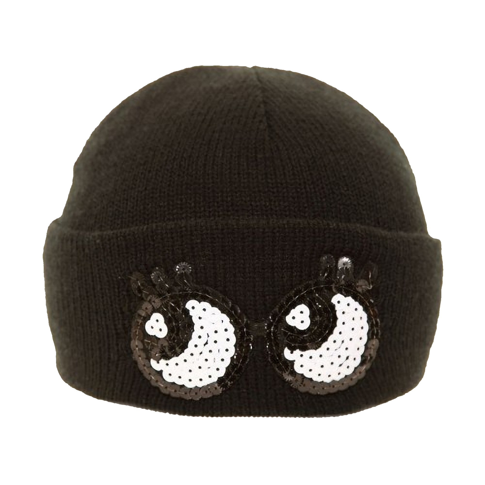 Womens/Ladies Novelty Sequin Eyes Winter Ski Hat eBay