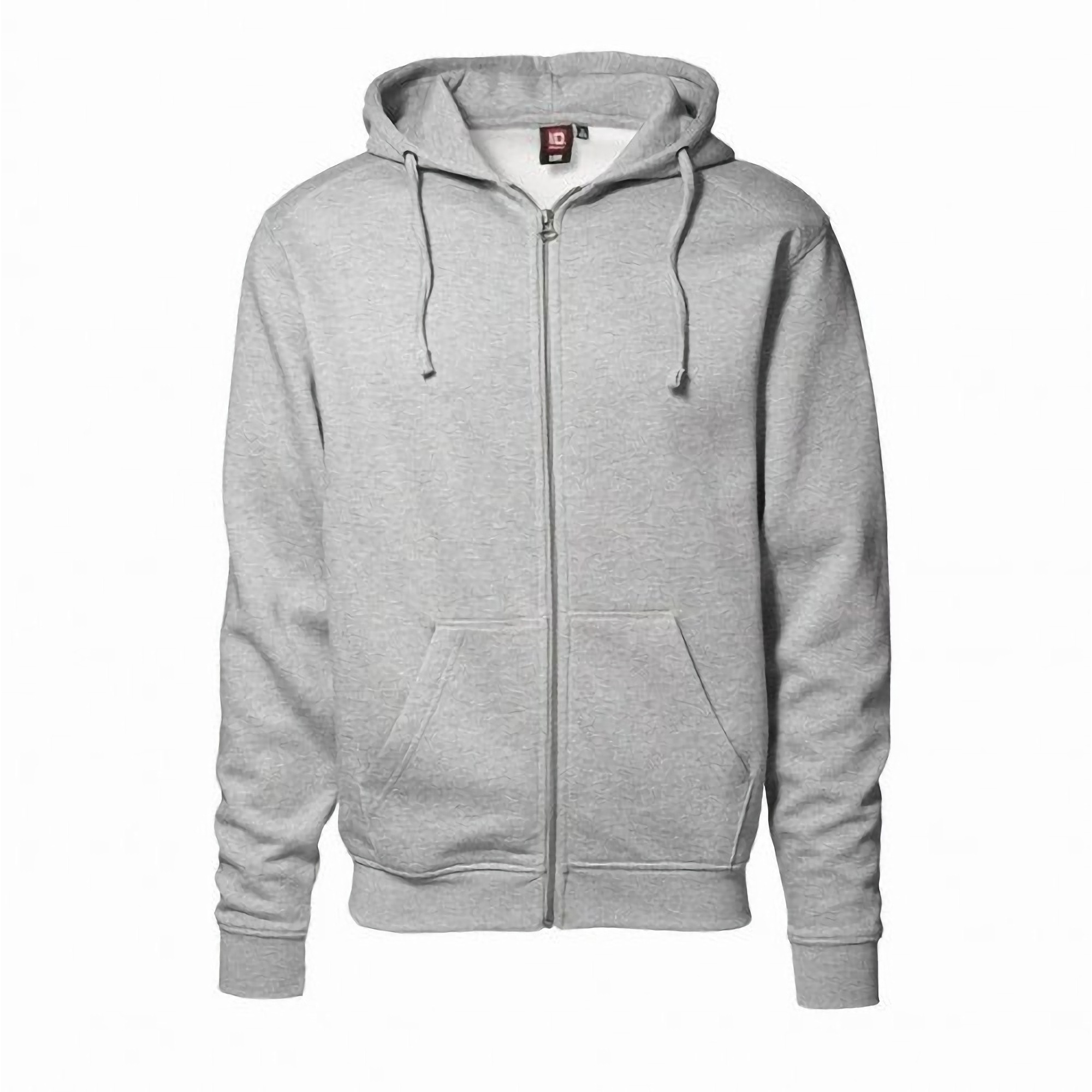 Kapuzenjacke mit durchgehendem reißverschluss