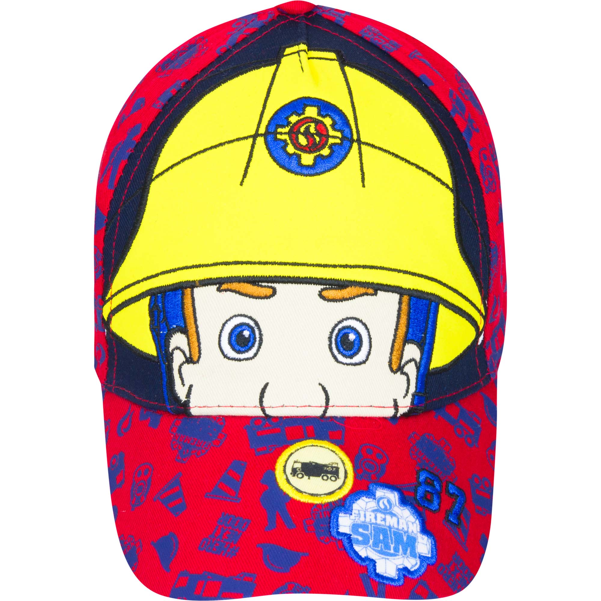 Fireman Sam Childrens//Kids Eyes And Helmet Baseball Cap KC641