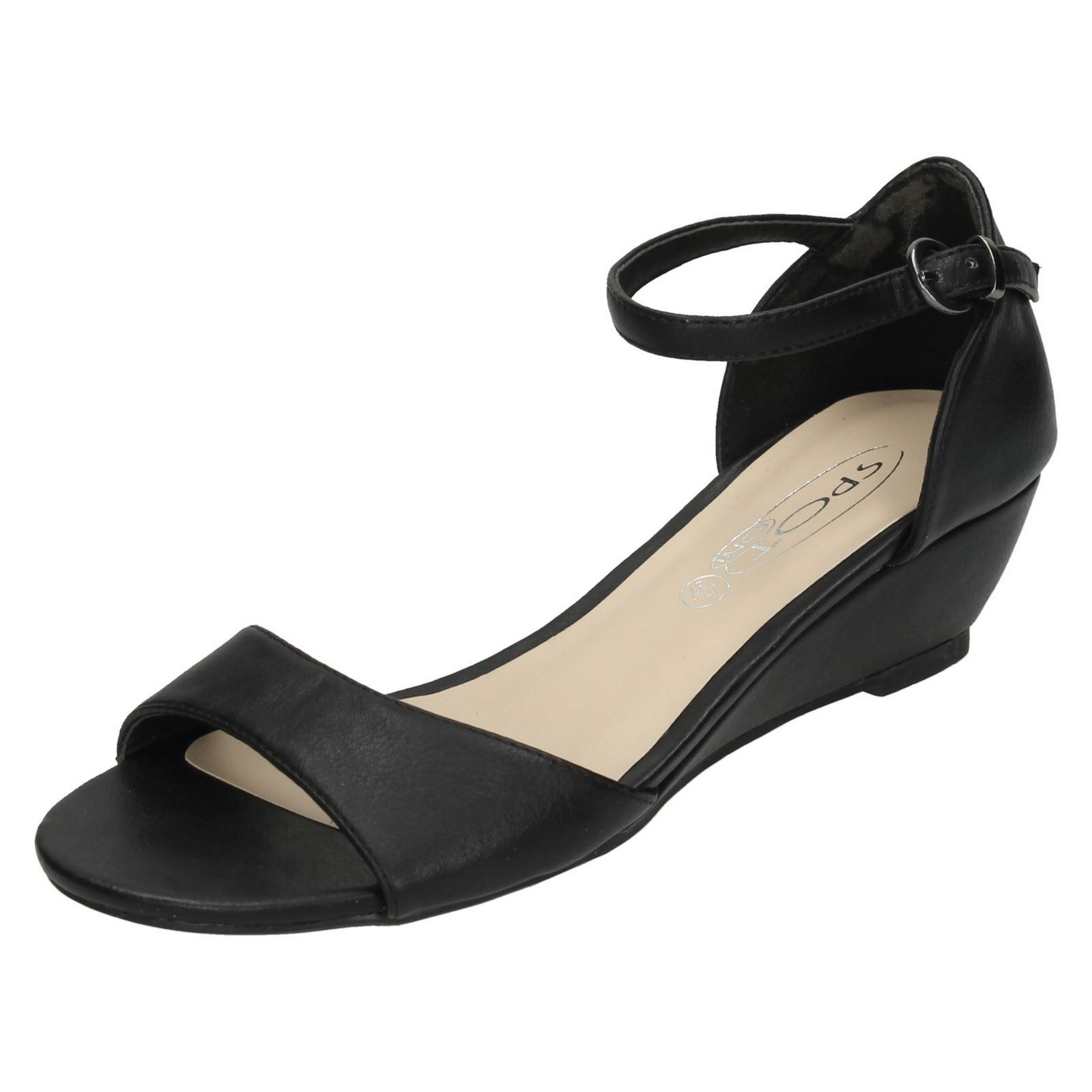 peep toe ankle strap sandals