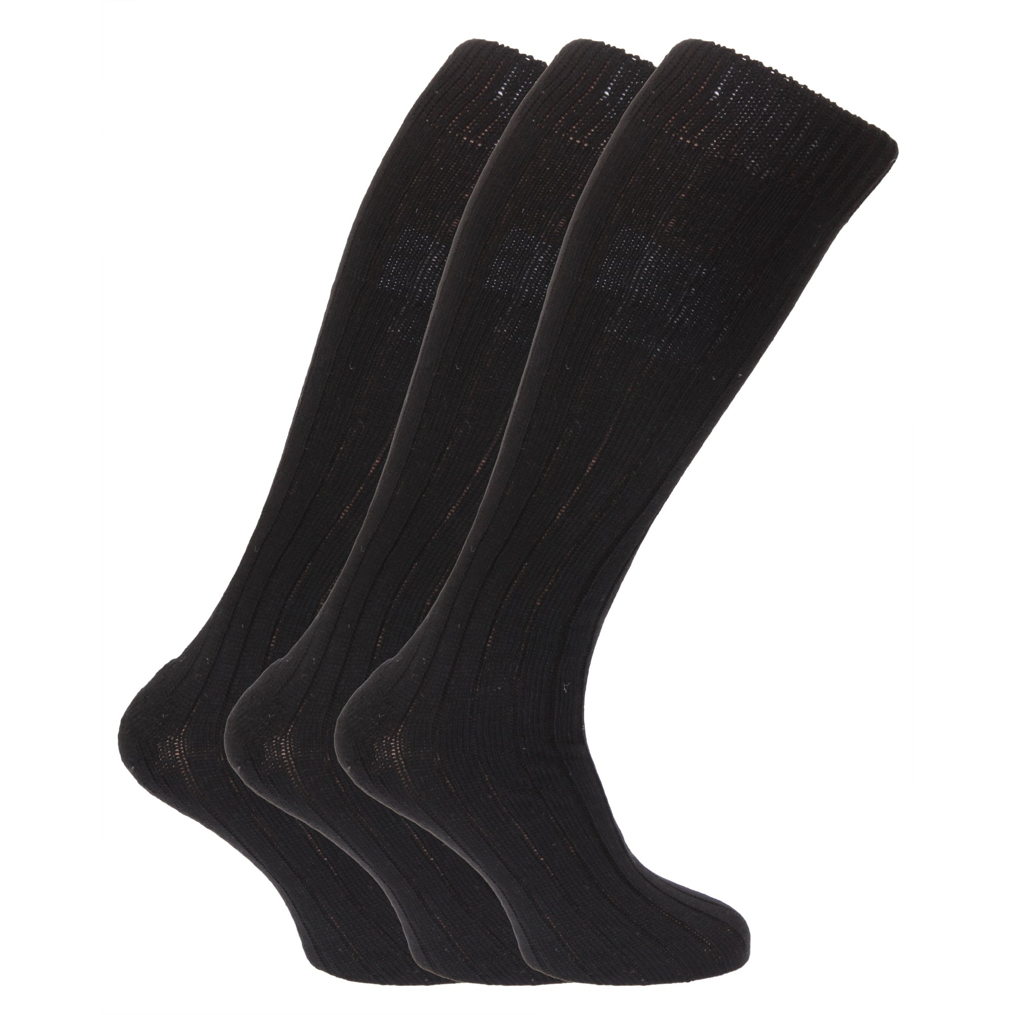 Mens Wool Blend Long Length Socks With Padded Sole (Pack Of 3) eBay