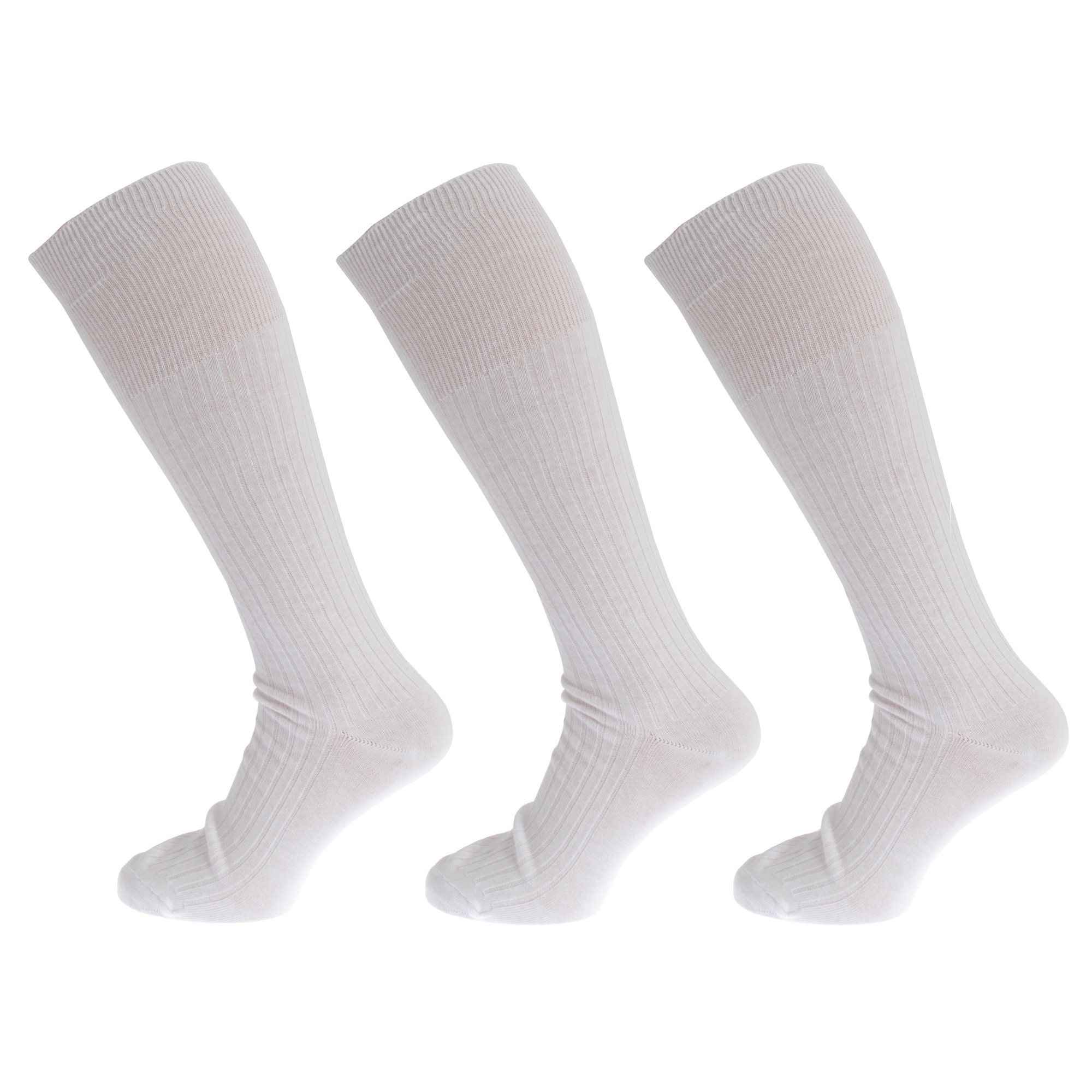 Mens Ribbed Knee High 100 Cotton Socks (Pack Of 3) eBay