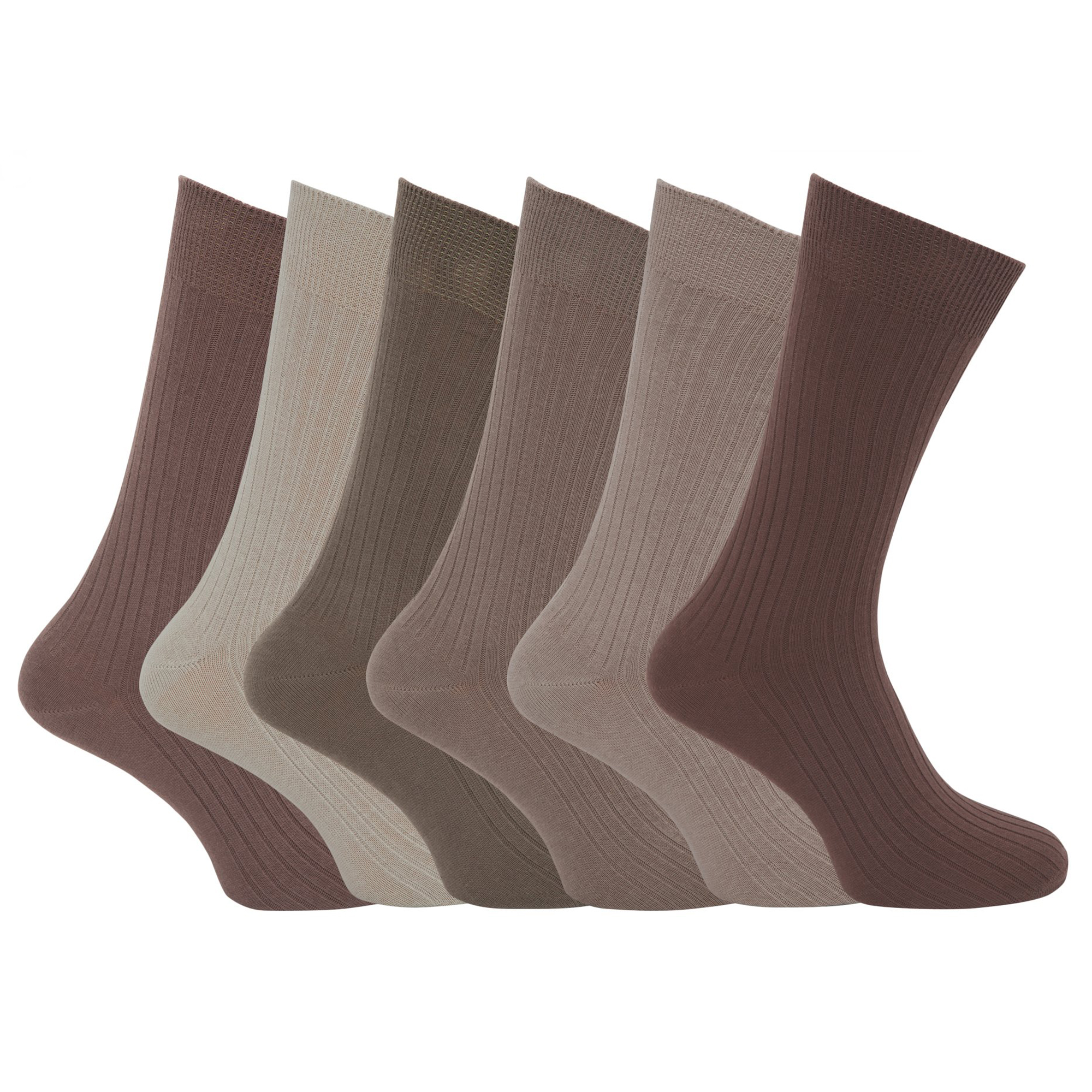 Mens XL Ribbed 100 Cotton Socks Sizes US 12 To 15 (Pack Of 6) eBay