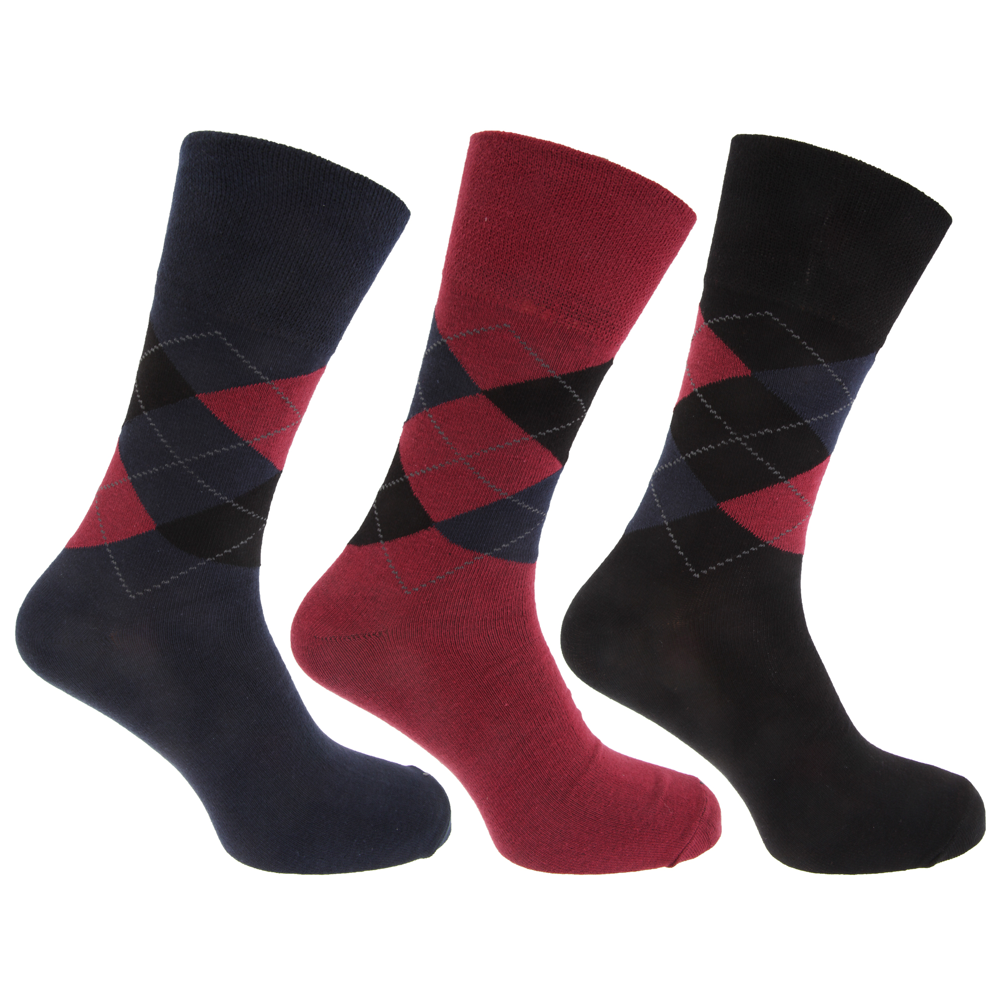 Pierre Roche Mens Comfort Fit Non Elastic Top Diabetic Socks (Pack Of 3) eBay
