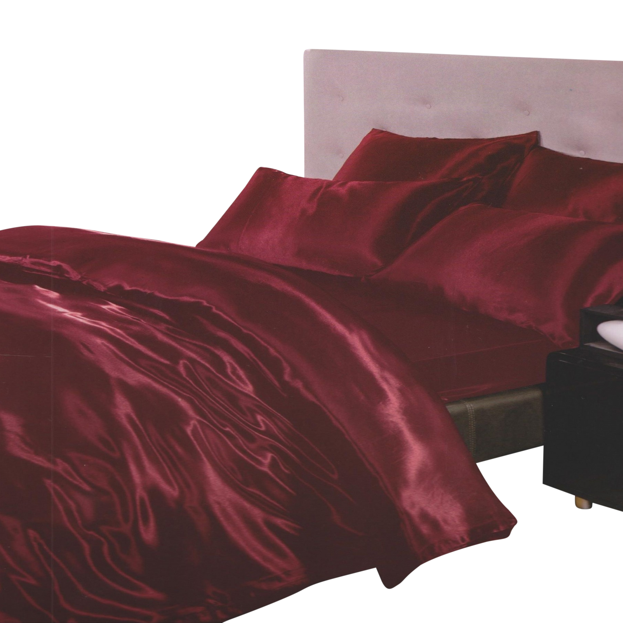 Charisma Satin Bedding Set Cover, Fitted Sheet & Pillowcases) eBay