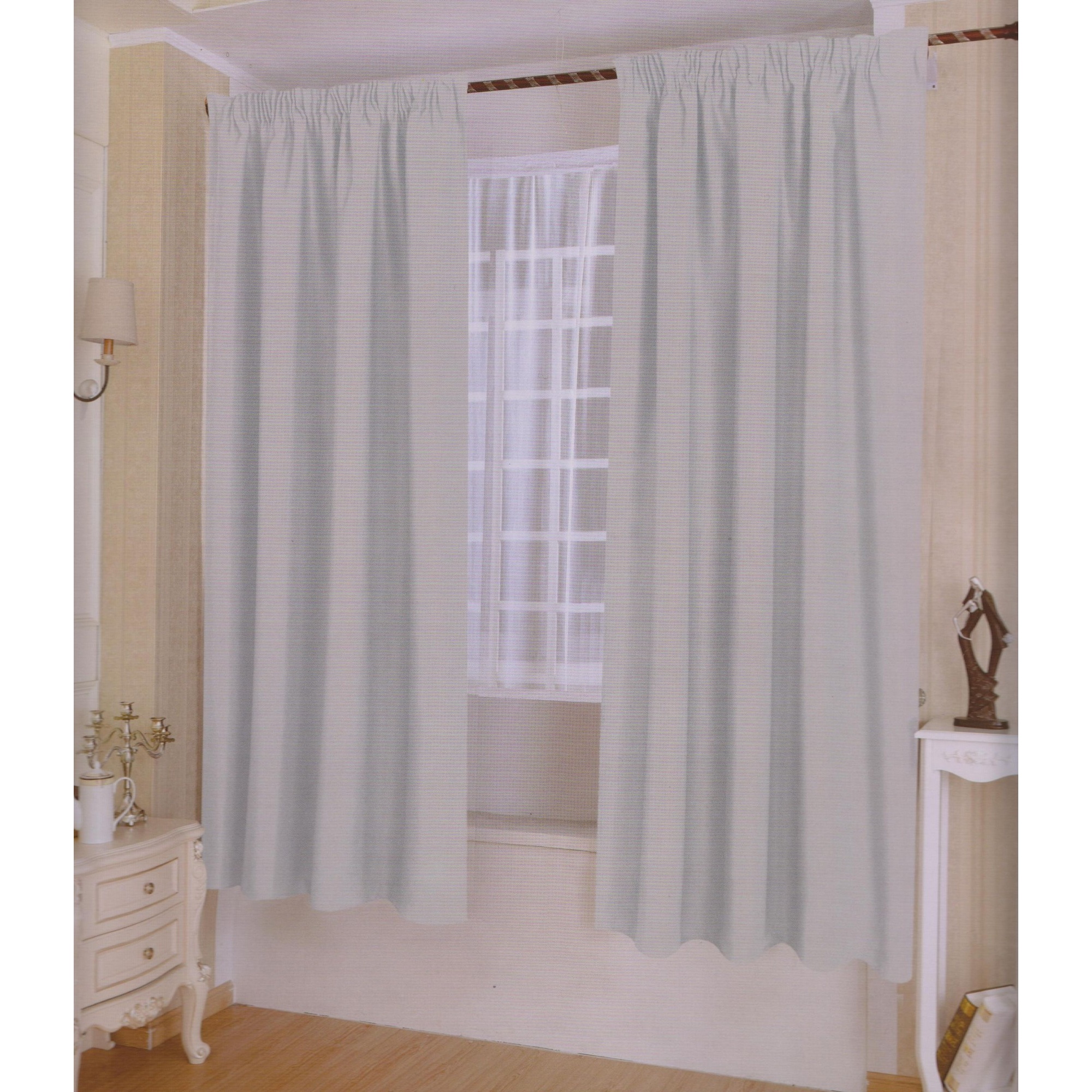 Blackout Solar Plain Woven Curtains With Pencil Pleat eBay