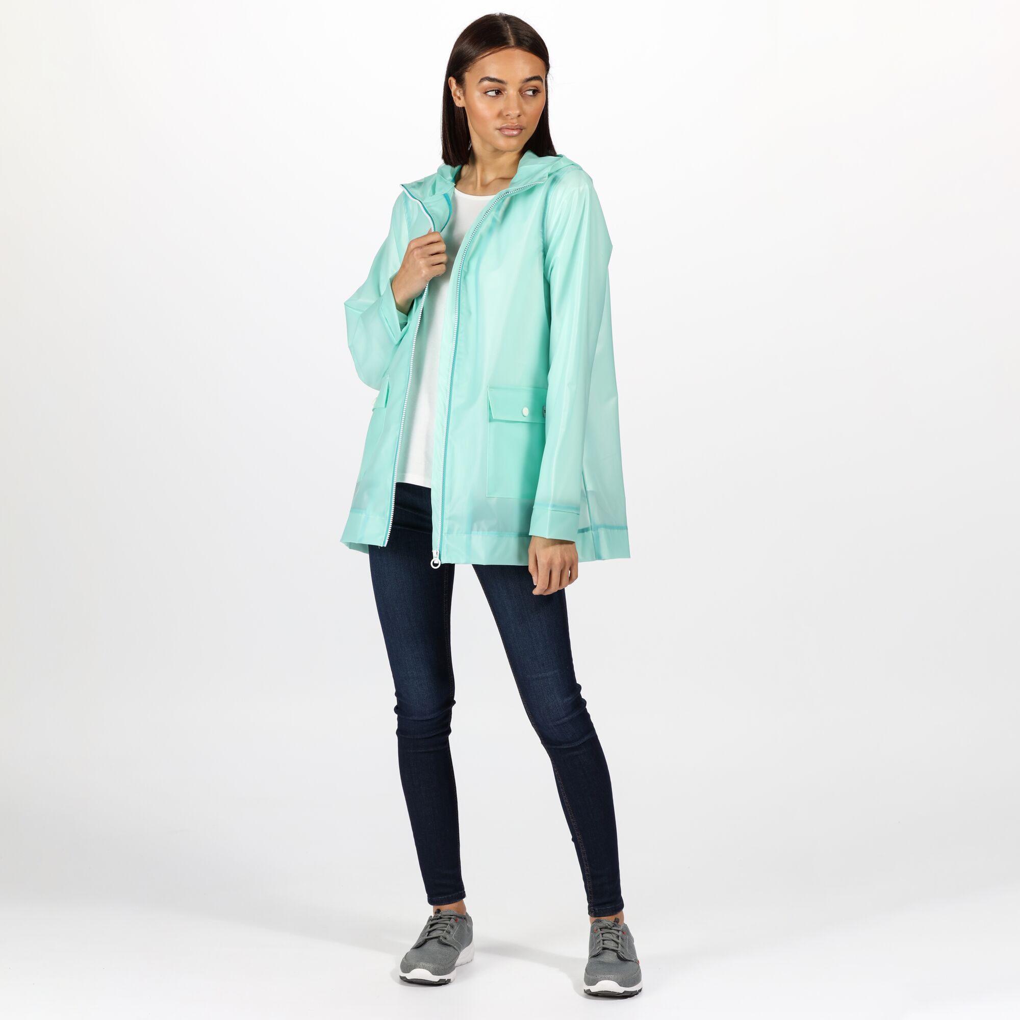 Regatta Damen Regenmantel Takala mit Kapuze RG5453