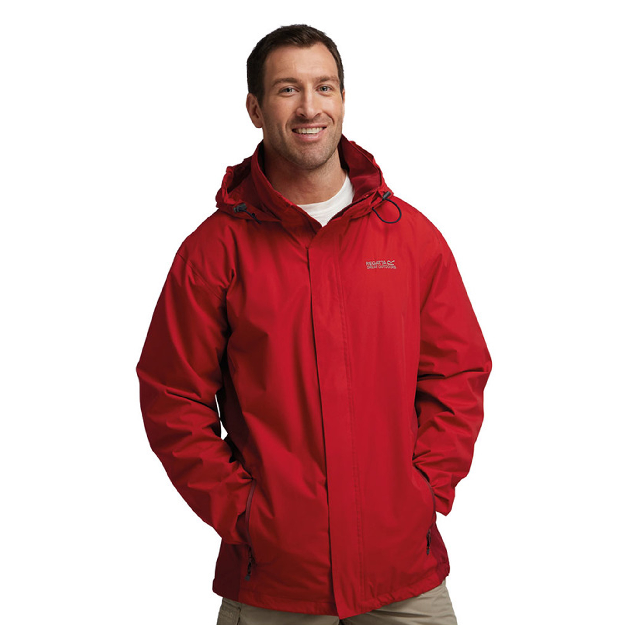 Regatta Great Outdoors Mens Outdoor Classic Matt Hooded Waterproof Jacket