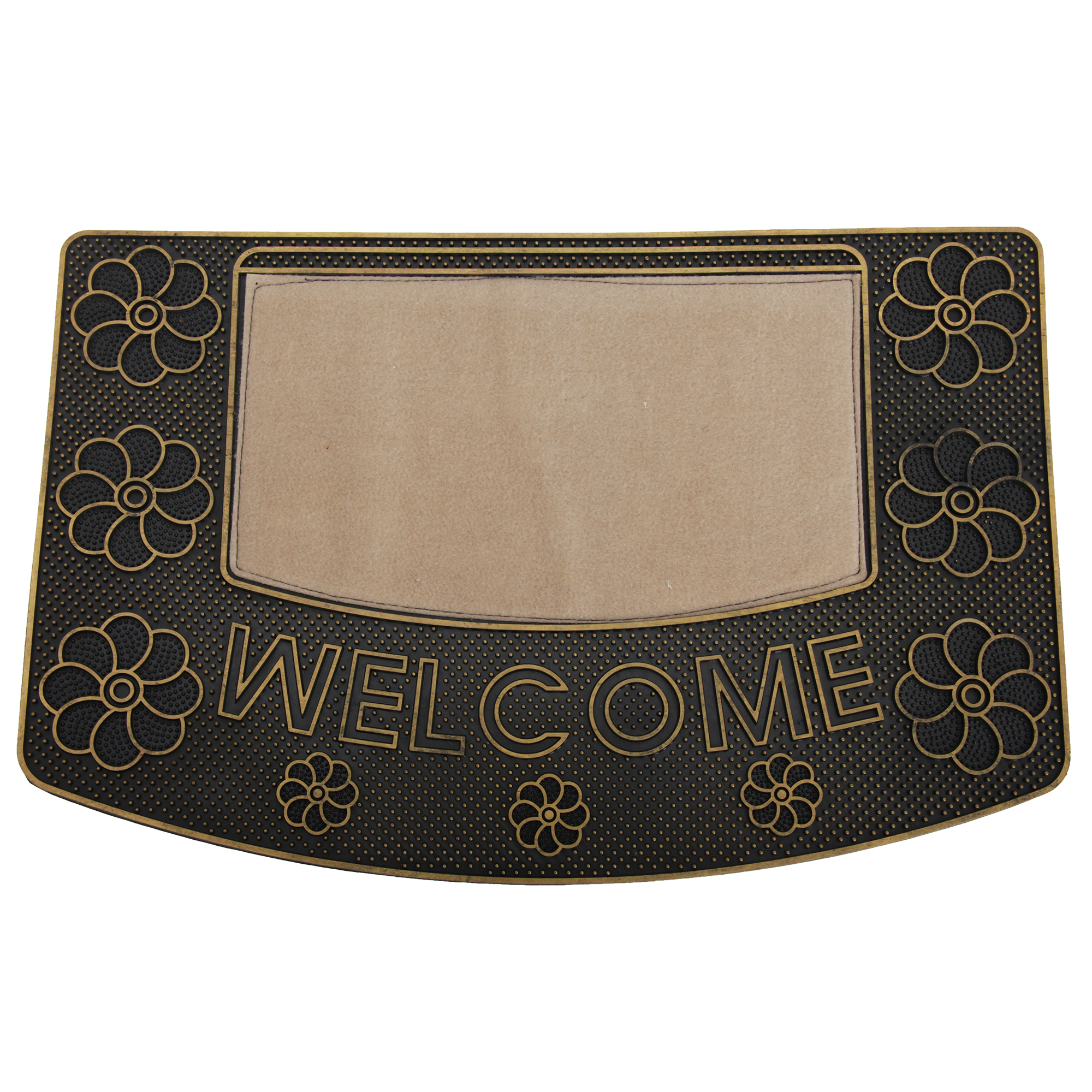 Circular Flower Design PVC Rubber Door Mat eBay