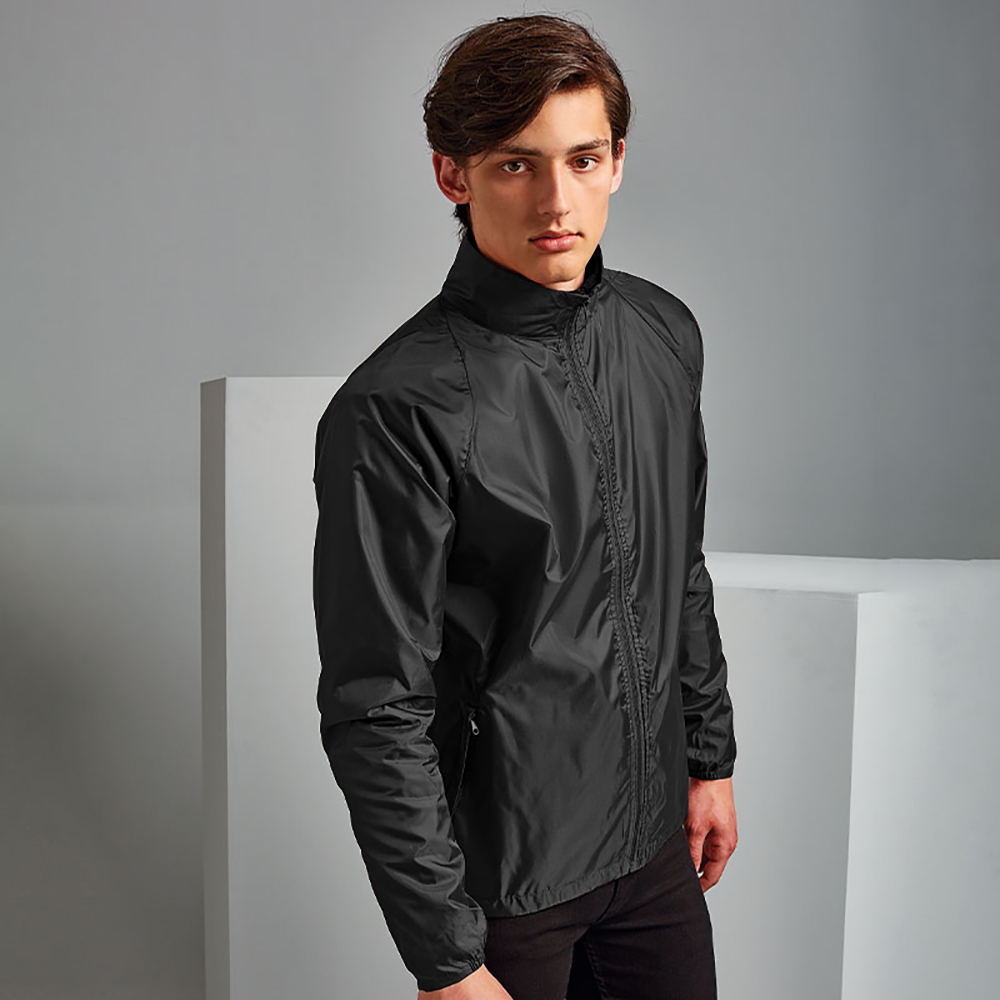 2786 Unisex Mens /Womens Lightweight Plain Wind & Shower Resistant Zip