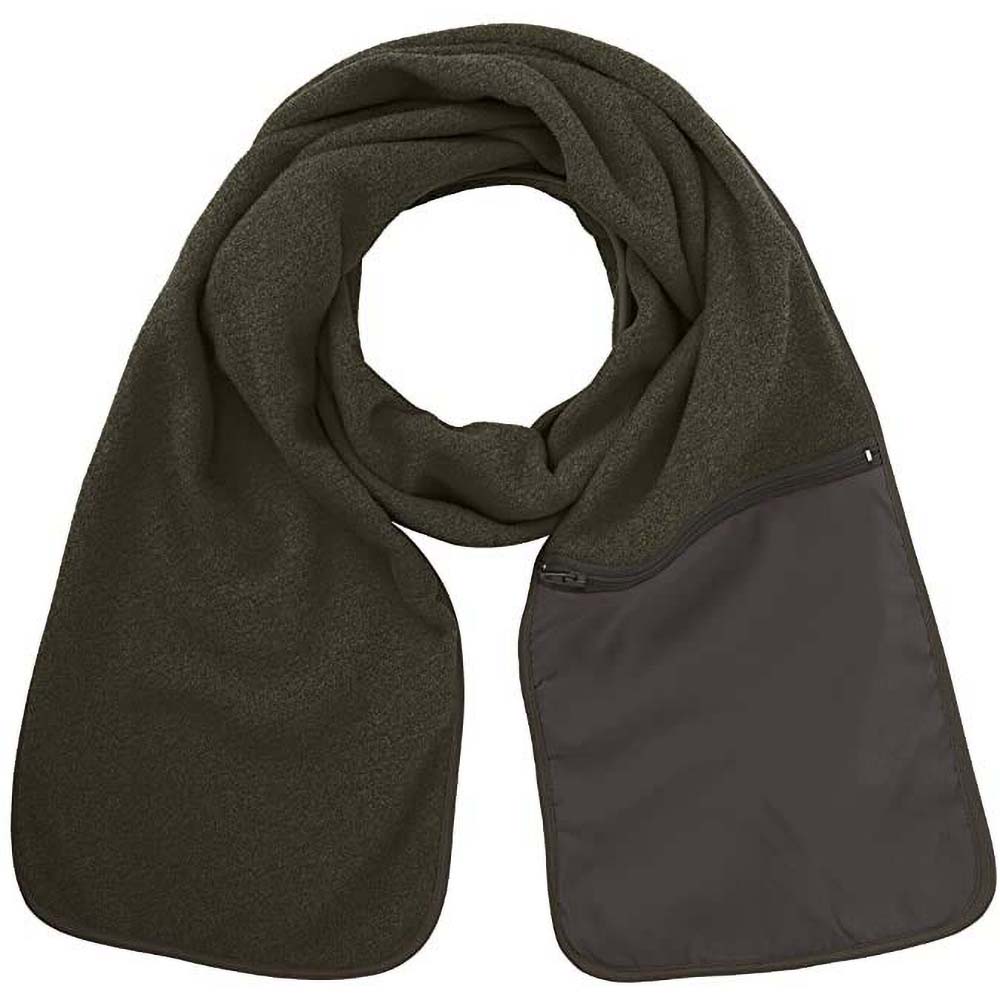Result Active Mens AntiPilling Fleece Winter Scarf With Zip Pocket