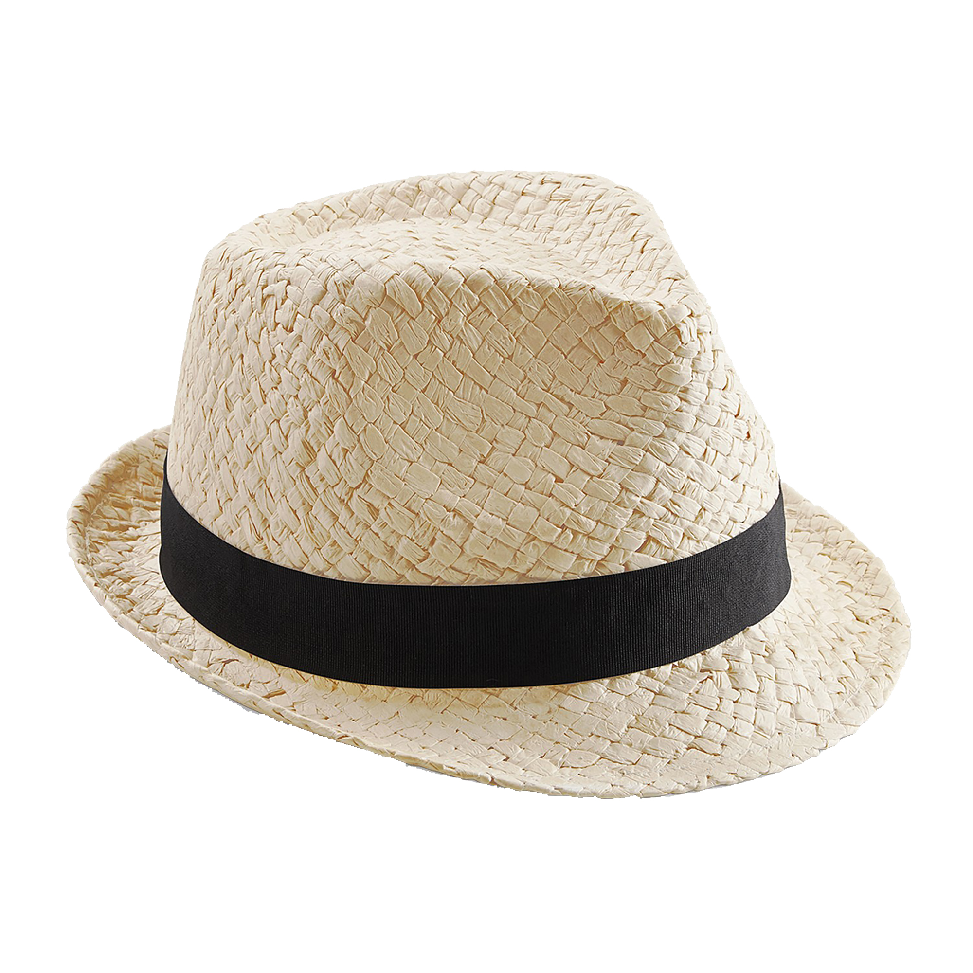 Beechfield Unisex Mens/Womens Straw Festival Trilby Hat 2 Colours eBay