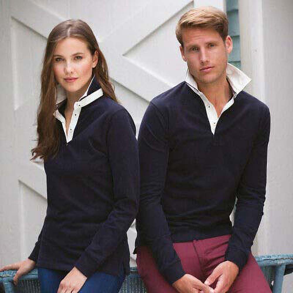 Front Row Womens/Ladies Premium Long Sleeve Rugby Shirt/Top eBay