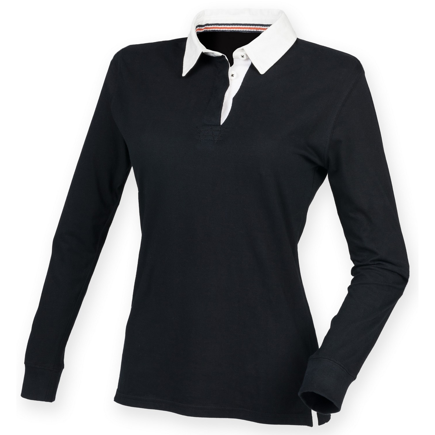 Front Row Womens/Ladies Premium Long Sleeve Rugby Shirt/Top eBay