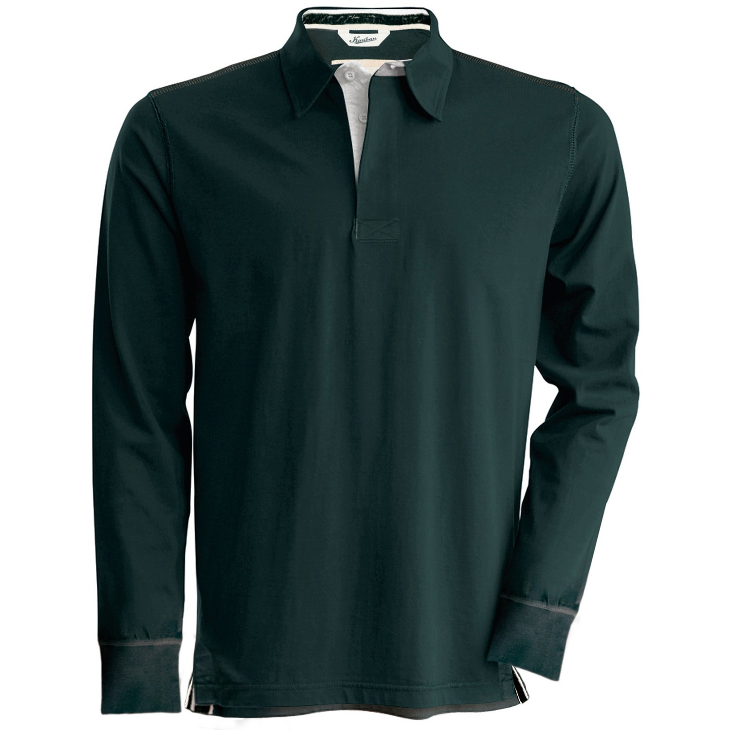 Kariban Vintage Mens Plain Long Sleeve Polo Rugby Shirt/TShirt eBay