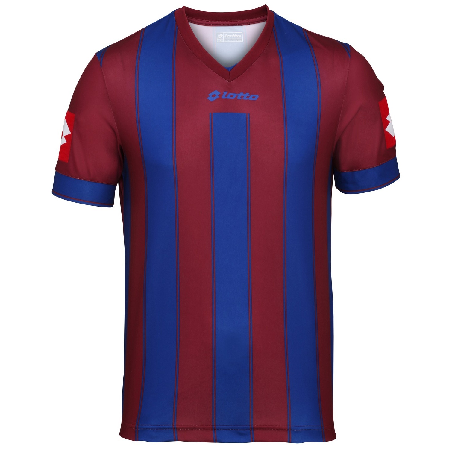 Lotto Mens Striped Vertigo Evo Short Sleeve Football Sports Shirt/Tee