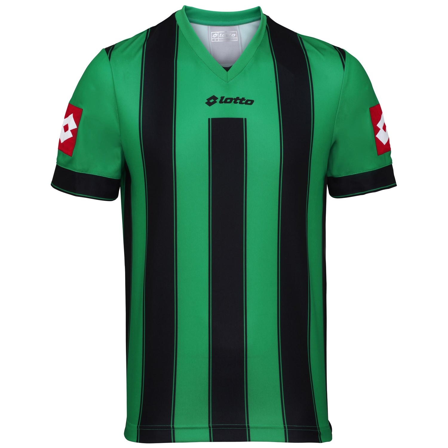 Lotto Mens Striped Vertigo Evo Short Sleeve Soccer/Football Shirt