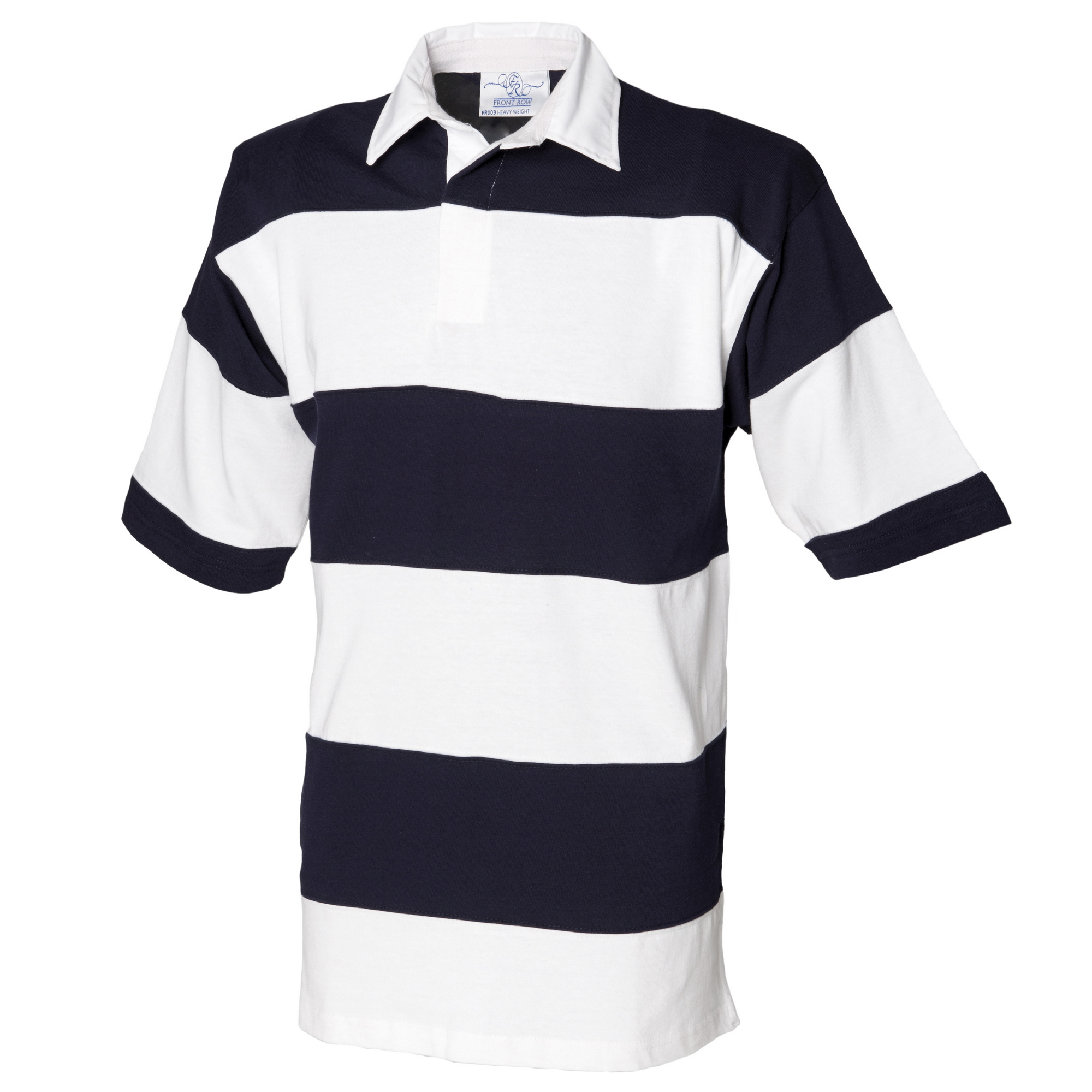Front Row Sewn Stripe Short Sleeve Rugby Sports Polo Shirt eBay