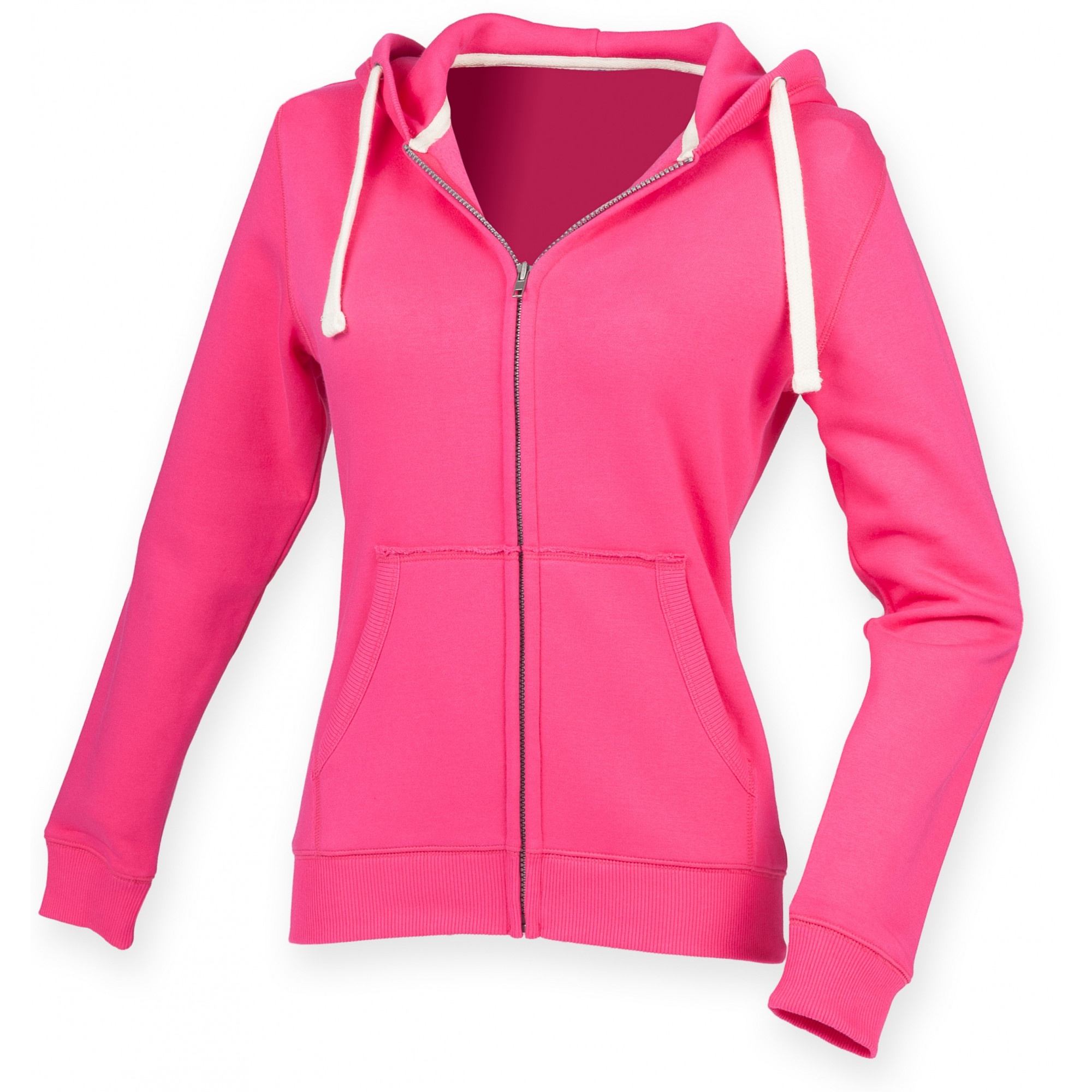 Front Row Womens/Ladies Zip Through Hooded Sweatshirt / Hoodie