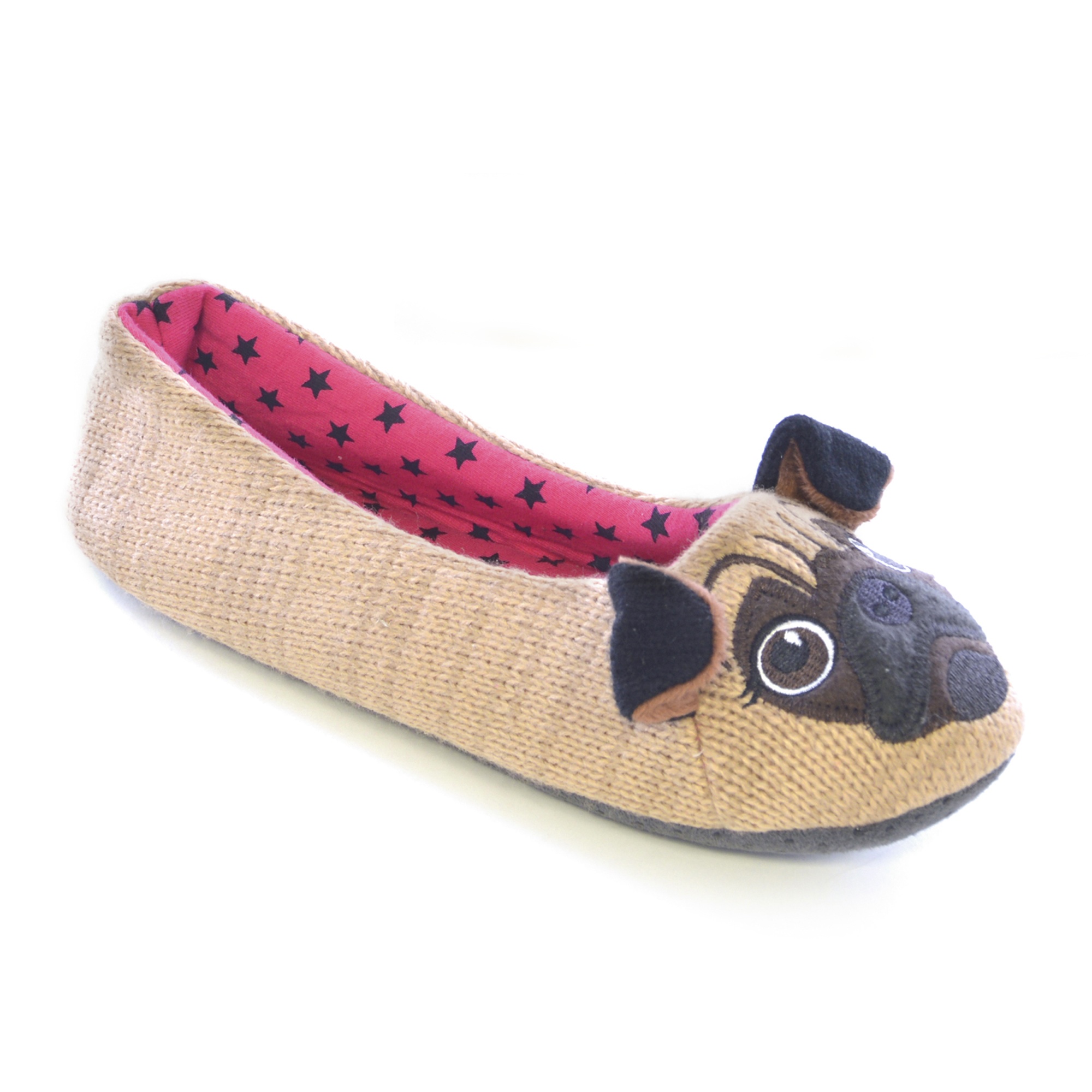 womens pug slippers womens knitted raccoon pug design animal slippers ebay womens pug slippers womens knitted raccoon pug design animal slippers ebay